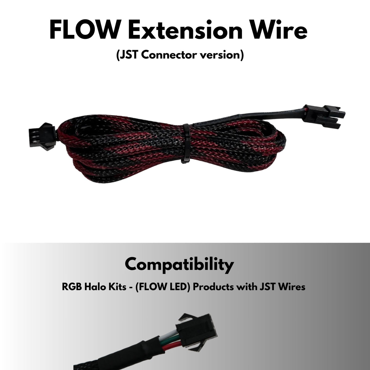 Extension Wire – Custom Multicolor LED Lighting by RGB Halo Kits