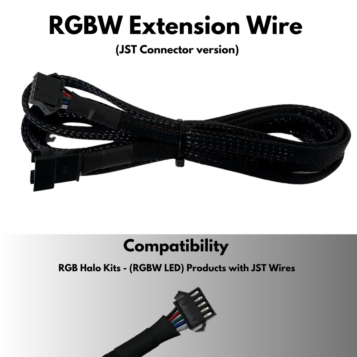 Extension Wire – Custom Multicolor LED Lighting by RGB Halo Kits