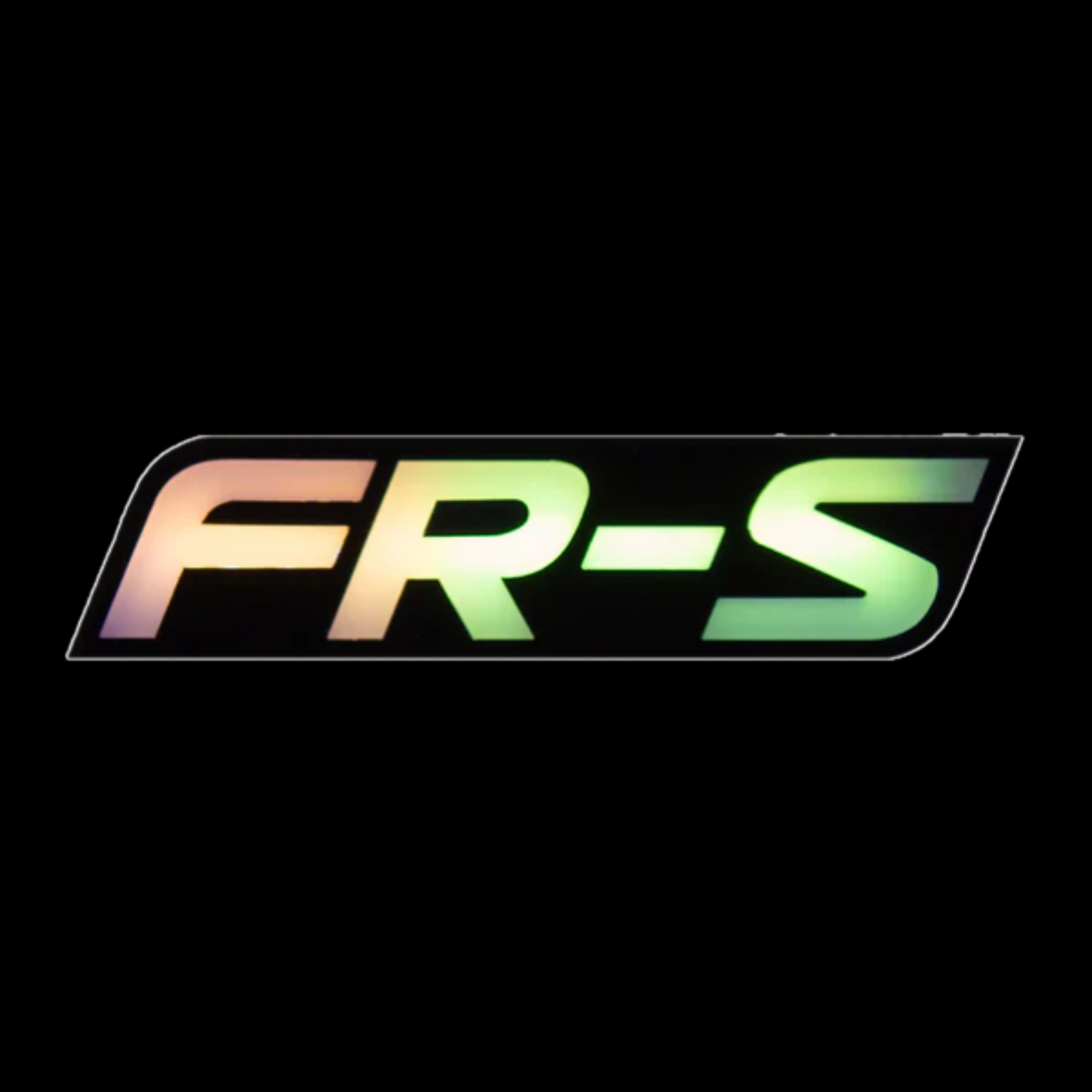 FRS : Illuminated Multicolor Flow LED Badge | Lit Logos â€“ Custom Multicolor LED Lighting by RGB Halo Kits
