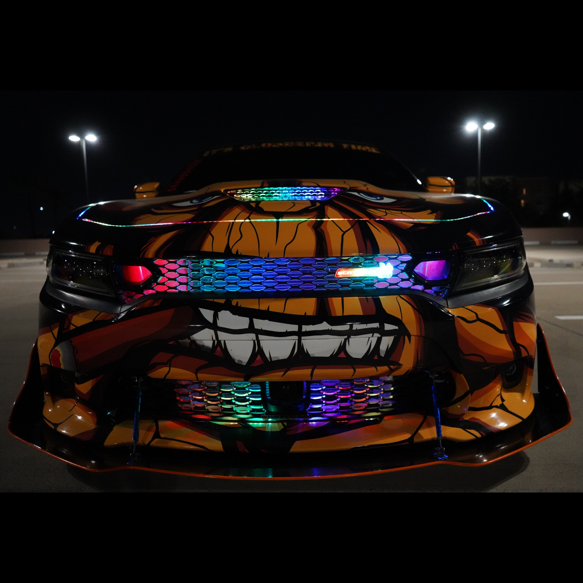 Flow Series LED Grille Kit – Custom Multicolor LED Lighting by RGB Halo Kits