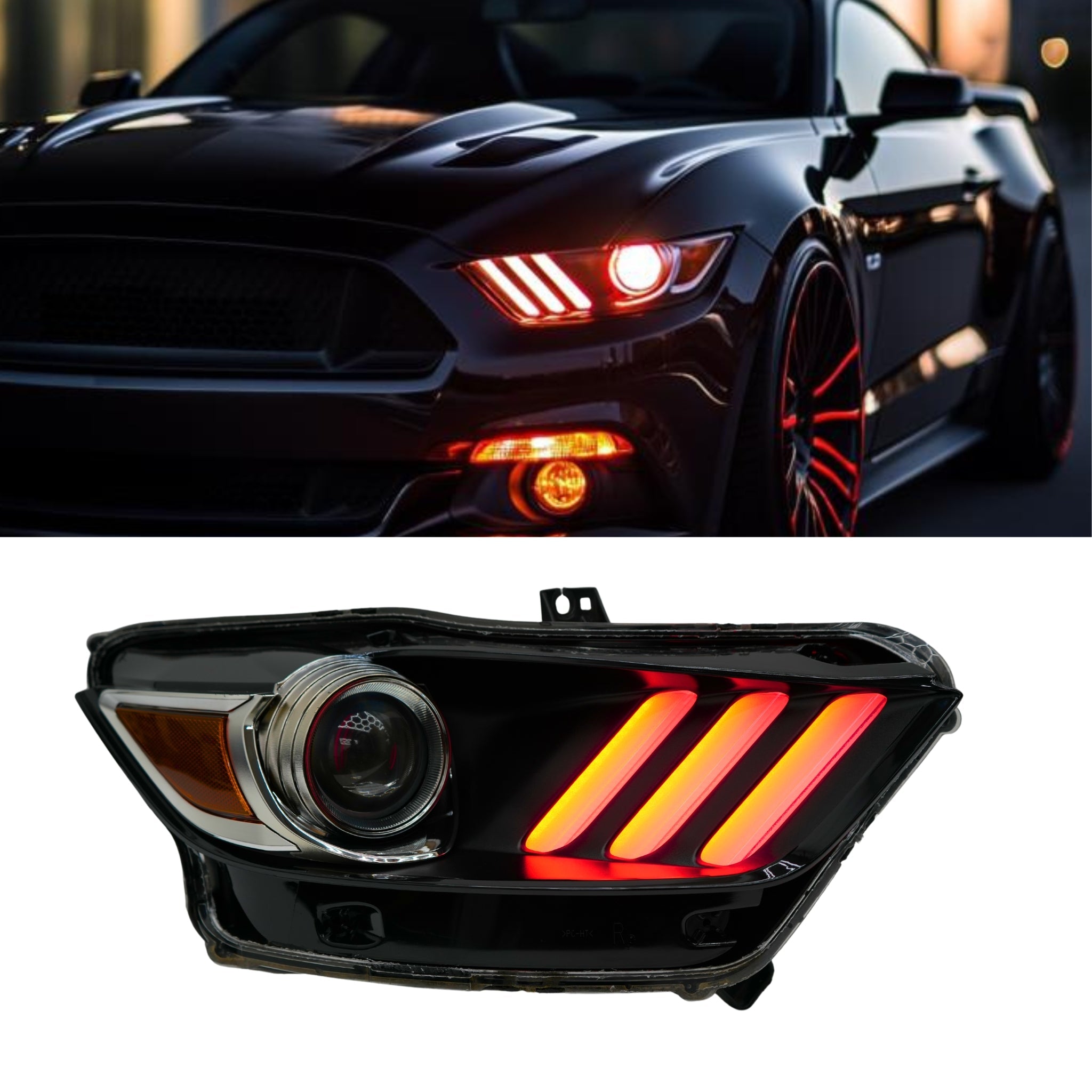 Ford Mustang Multicolor Flow Series DRL Boards (2015-2017) – Custom Multicolor LED Lighting by RGB Halo Kits