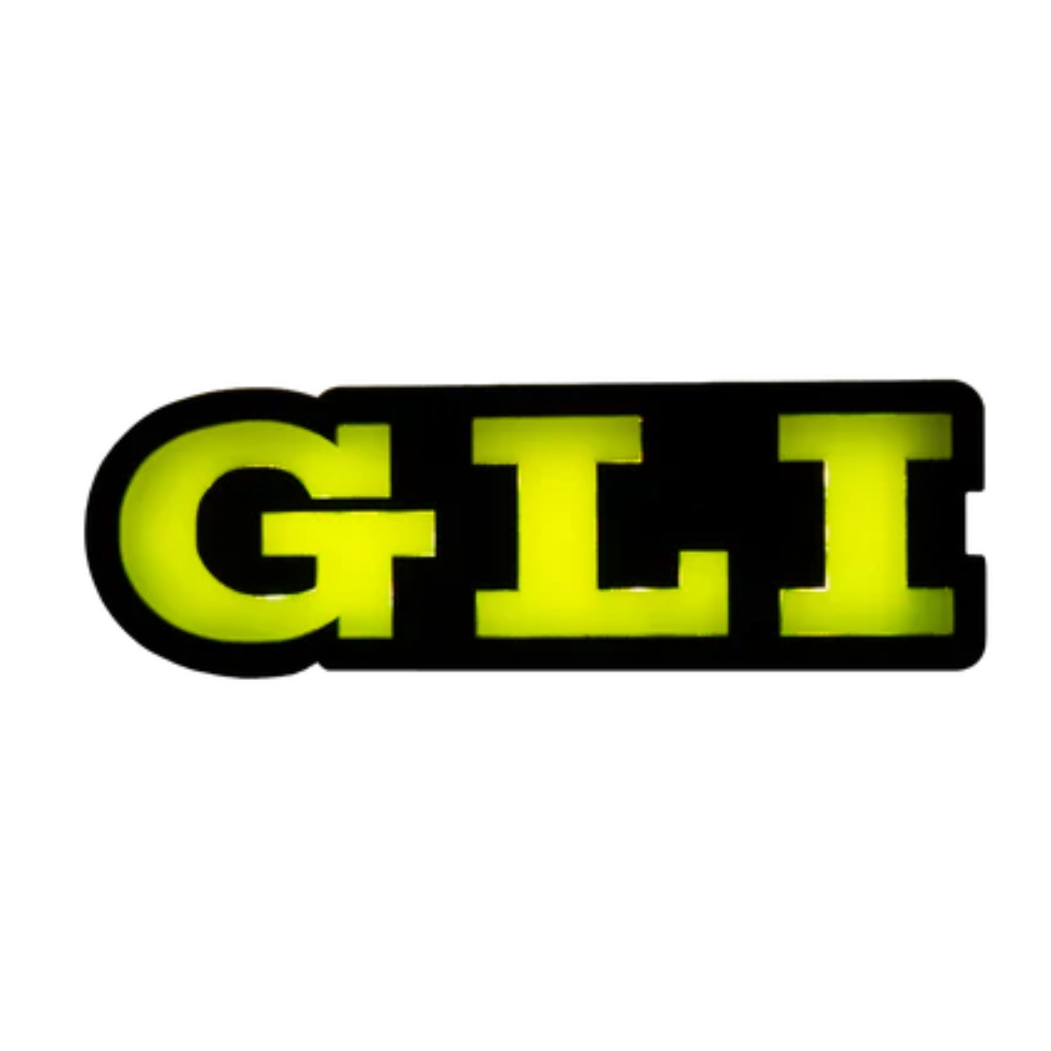 GLI : Illuminated Multicolor Flow LED Badge | Lit Logos â€“ Custom Multicolor LED Lighting by RGB Halo Kits