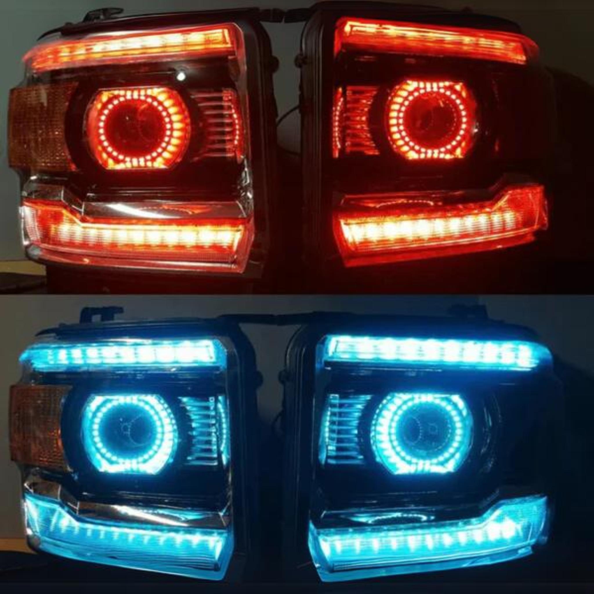 GMC Sierra RGBW DRL Boards (2014-2015) – Custom Multicolor LED Lighting by RGB Halo Kits