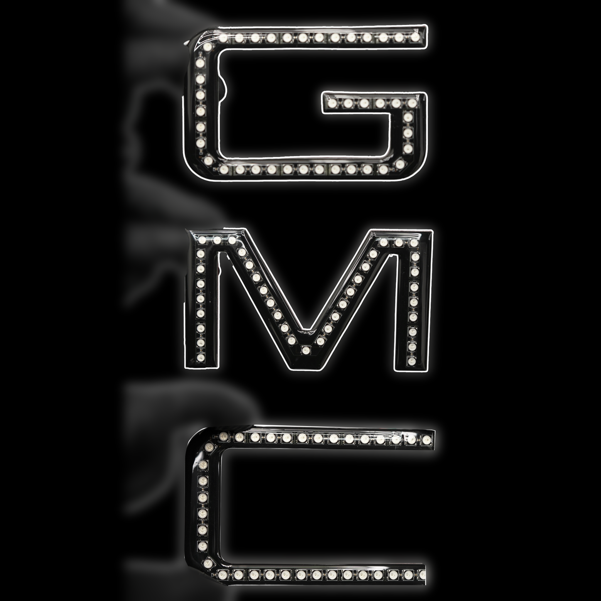 GMC LED Emblem: (Replacement Letters)