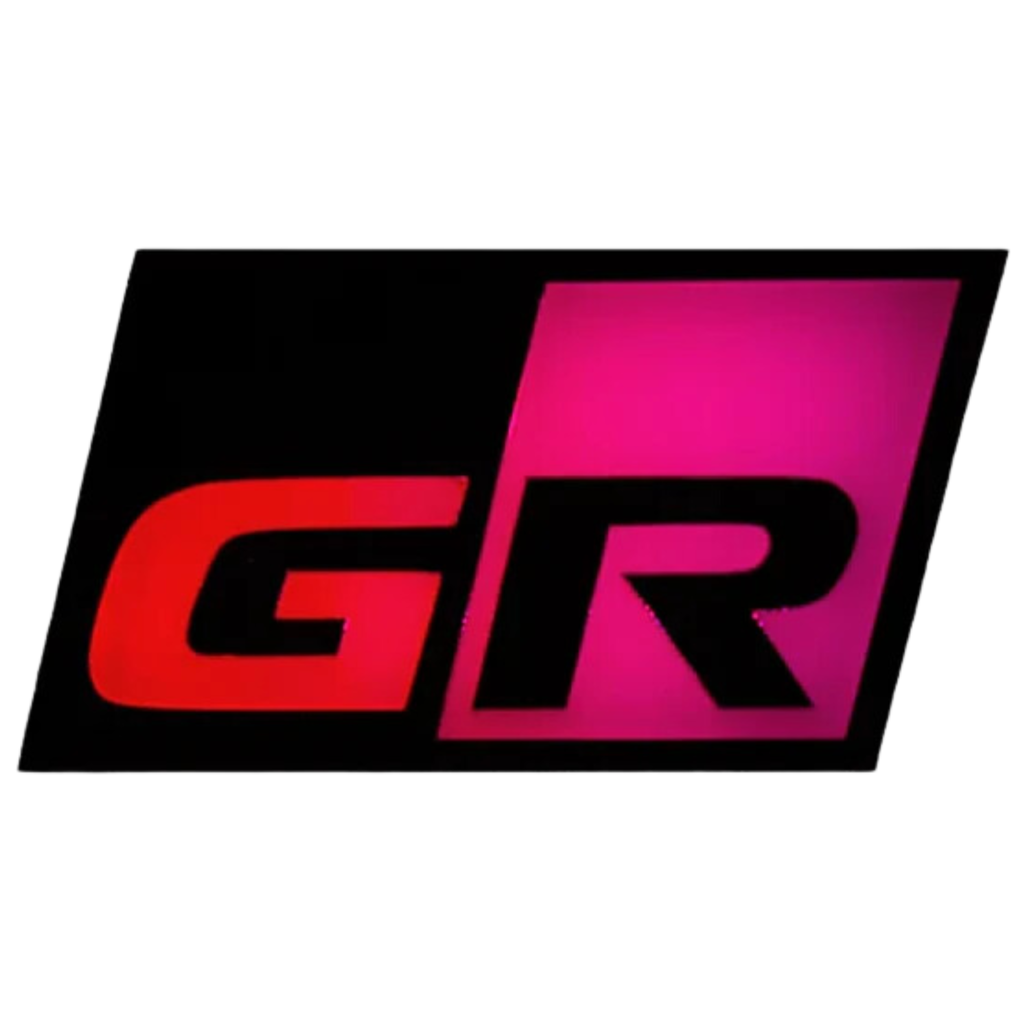 GR : Illuminated Multicolor Flow LED Badge | Lit Logos â€“ Custom Multicolor LED Lighting by RGB Halo Kits