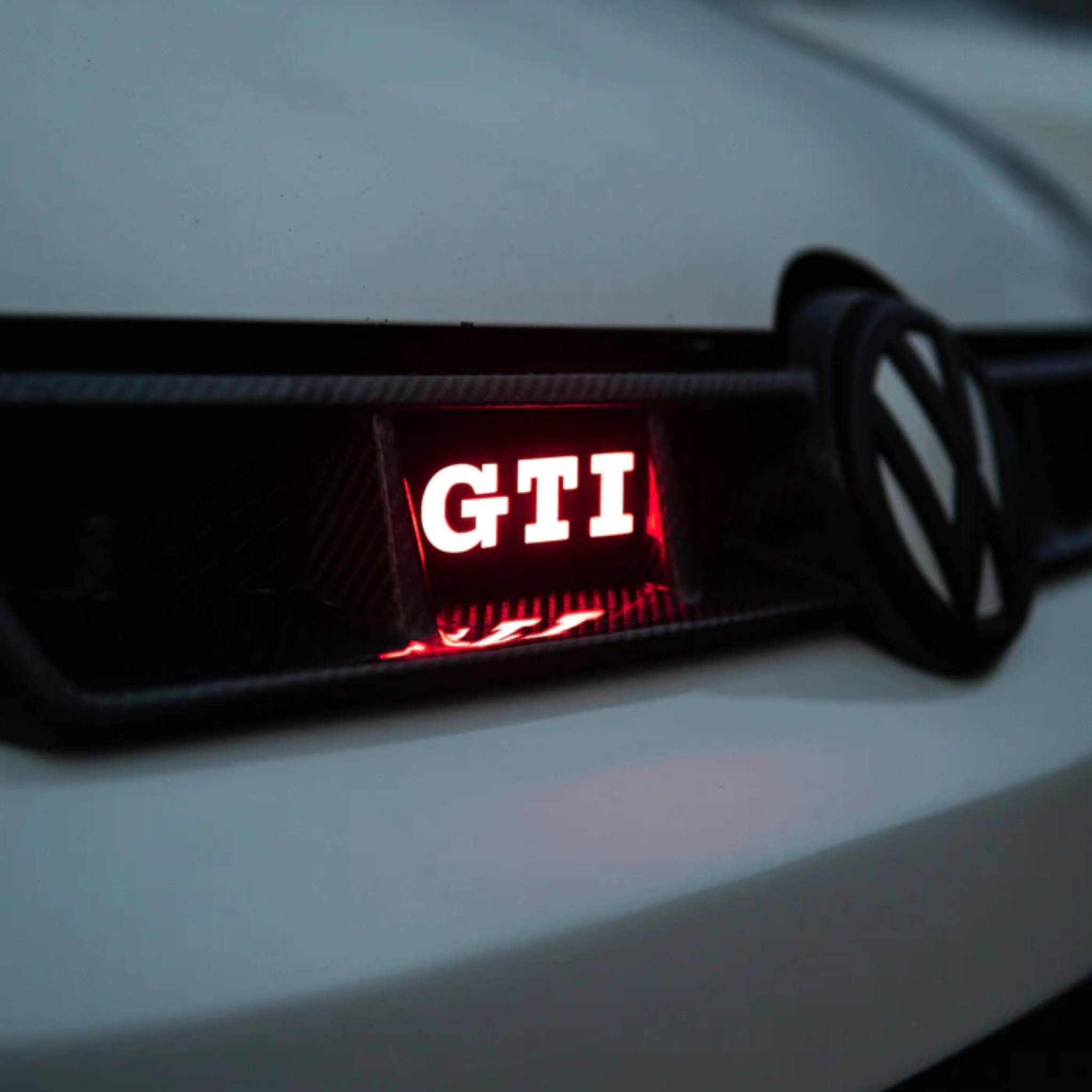 GTI : Illuminated Multicolor Flow LED Badge | Lit Logos â€“ Custom Multicolor LED Lighting by RGB Halo Kits