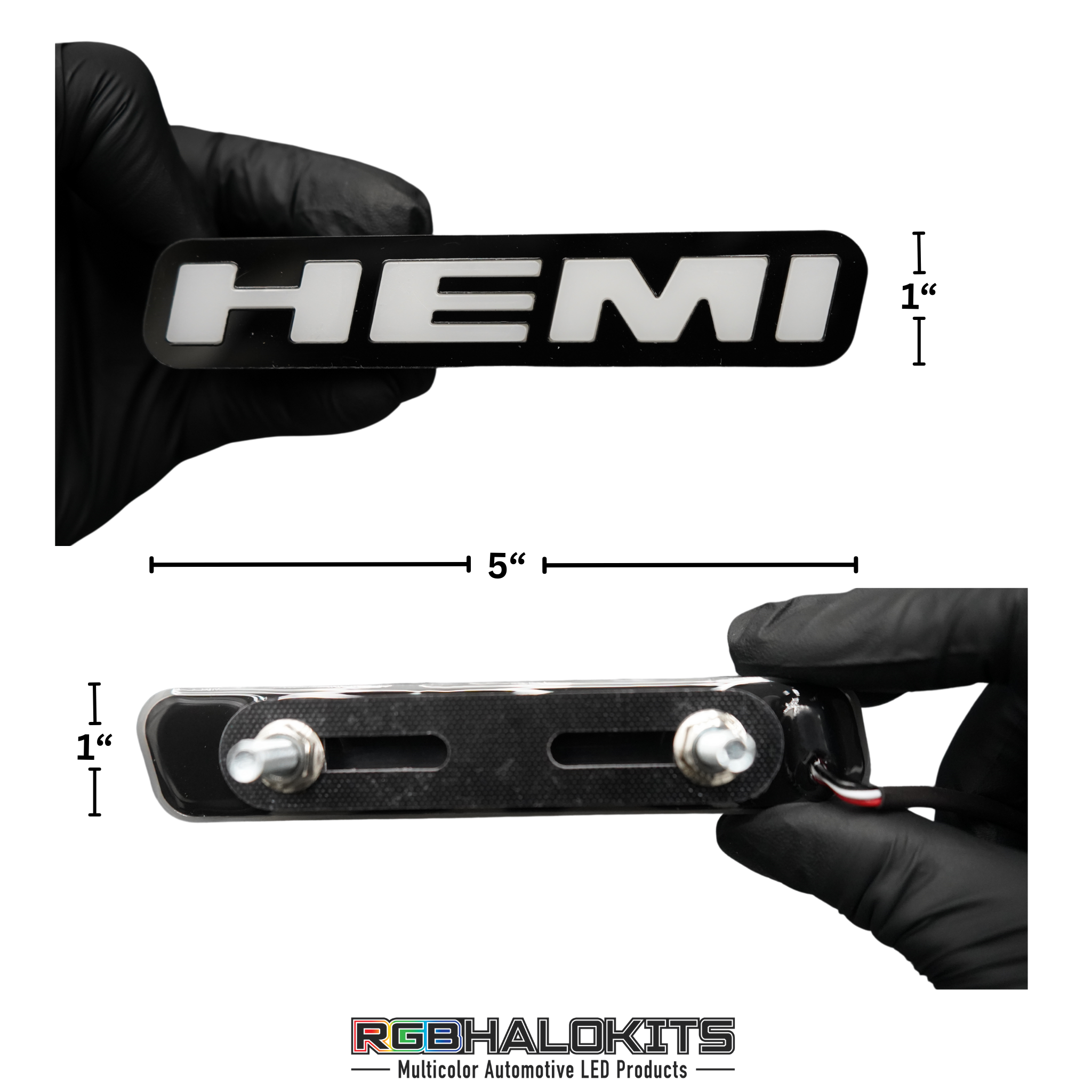Hemi LED Badge (Multicolor Flow) â€“ Custom Multicolor LED Lighting by RGB Halo Kits