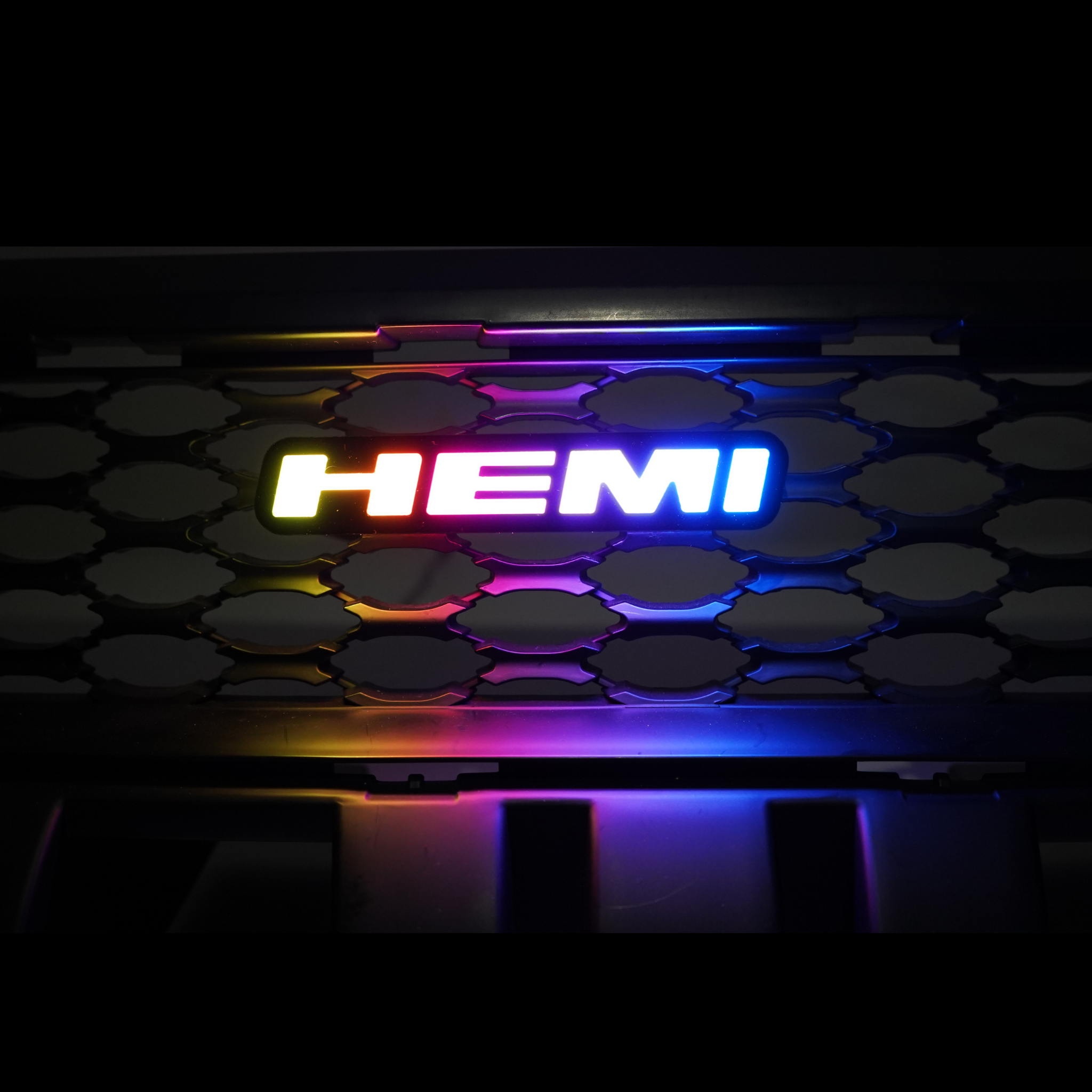 Hemi LED Badge (Multicolor Flow) â€“ Custom Multicolor LED Lighting by RGB Halo Kits