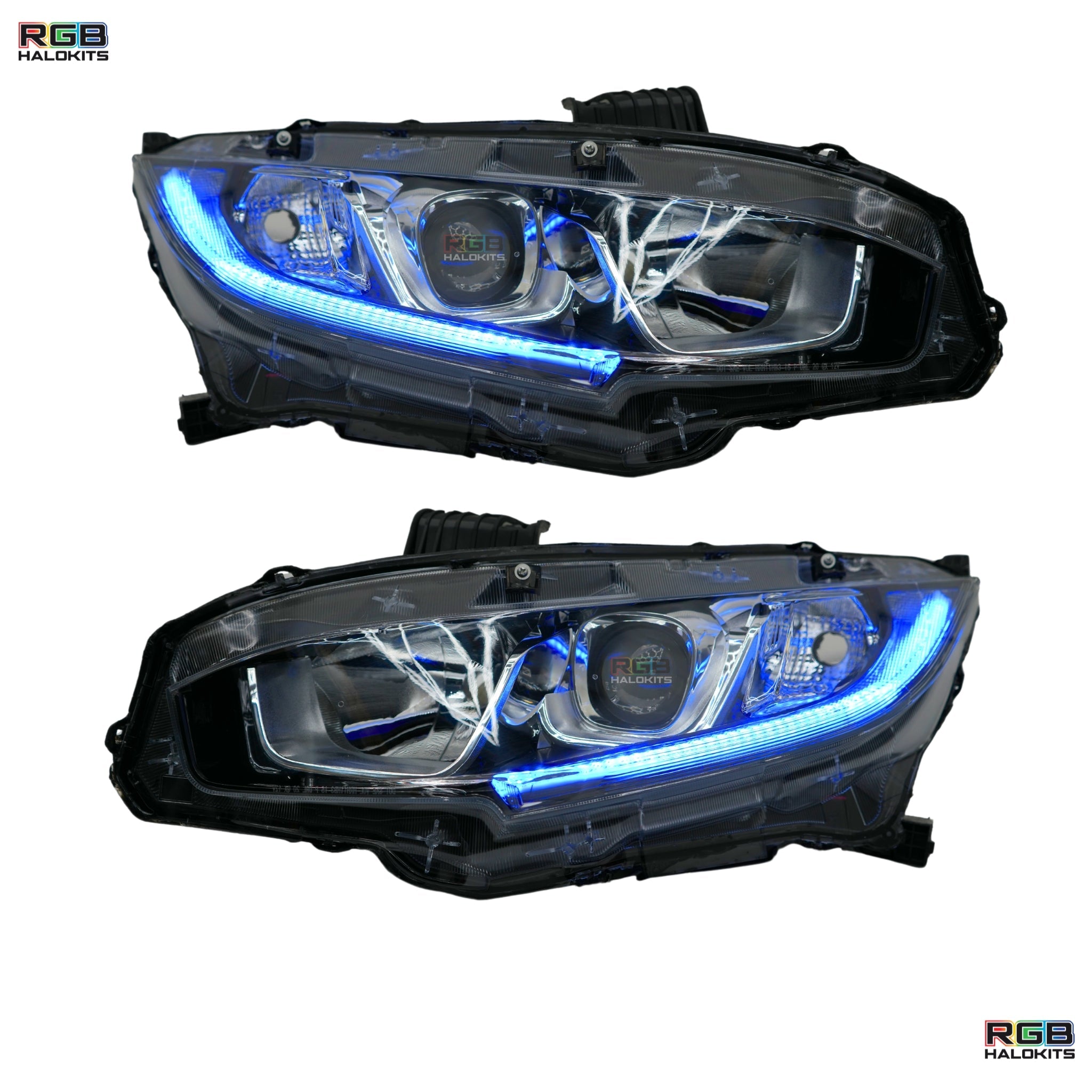 Honda Civic Multicolor Flow Series DRL Boards (2016-2021) – Custom Multicolor LED Lighting by RGB Halo Kits