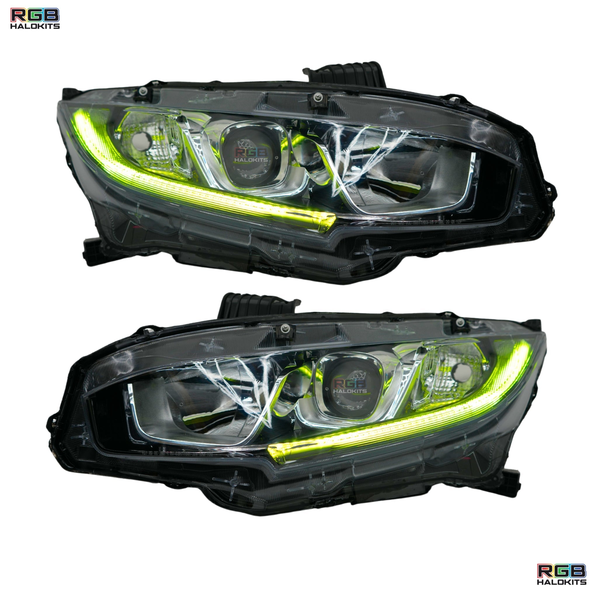Honda Civic Multicolor Flow Series DRL Boards (2016-2021) – Custom Multicolor LED Lighting by RGB Halo Kits