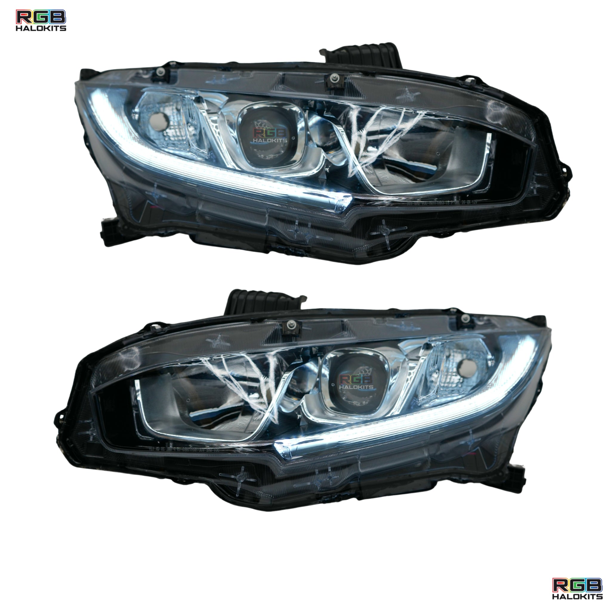 Honda Civic Multicolor Flow Series DRL Boards (2016-2021) – Custom Multicolor LED Lighting by RGB Halo Kits