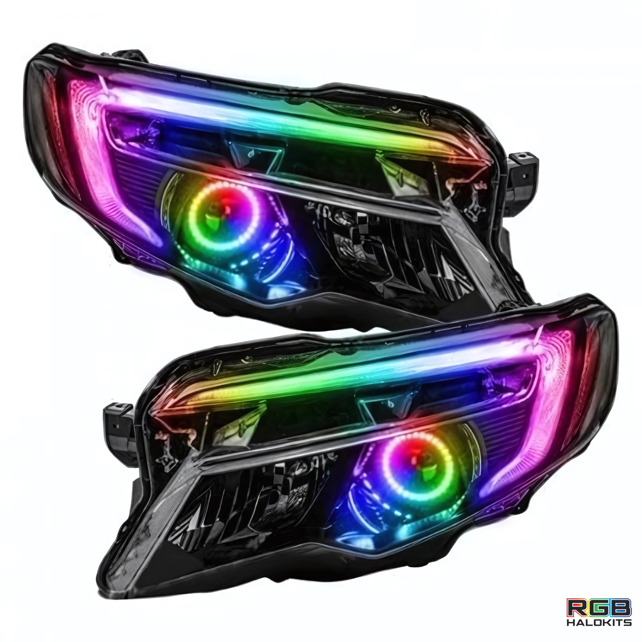 Honda Pilot Flow Series/Color Chasing DRL Boards w/ Halos (2016-2018) – Custom Multicolor LED Lighting by RGB Halo Kits