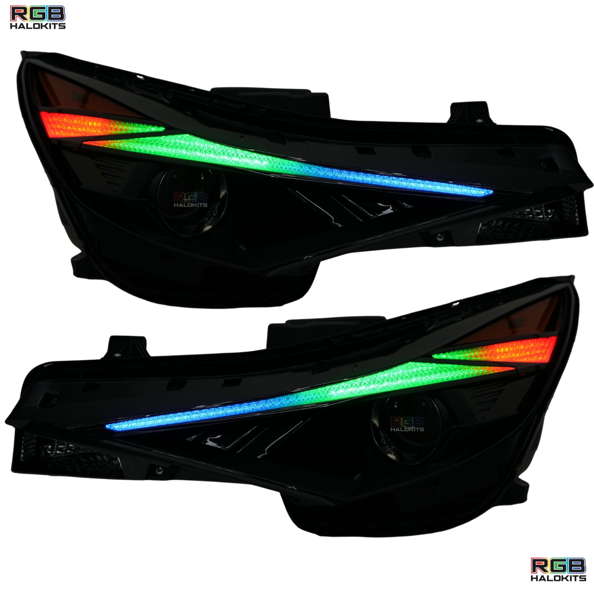 Hyundai Elantra Multicolor Flow Series DRL Boards (2021-2023) – Custom Multicolor LED Lighting by RGB Halo Kits