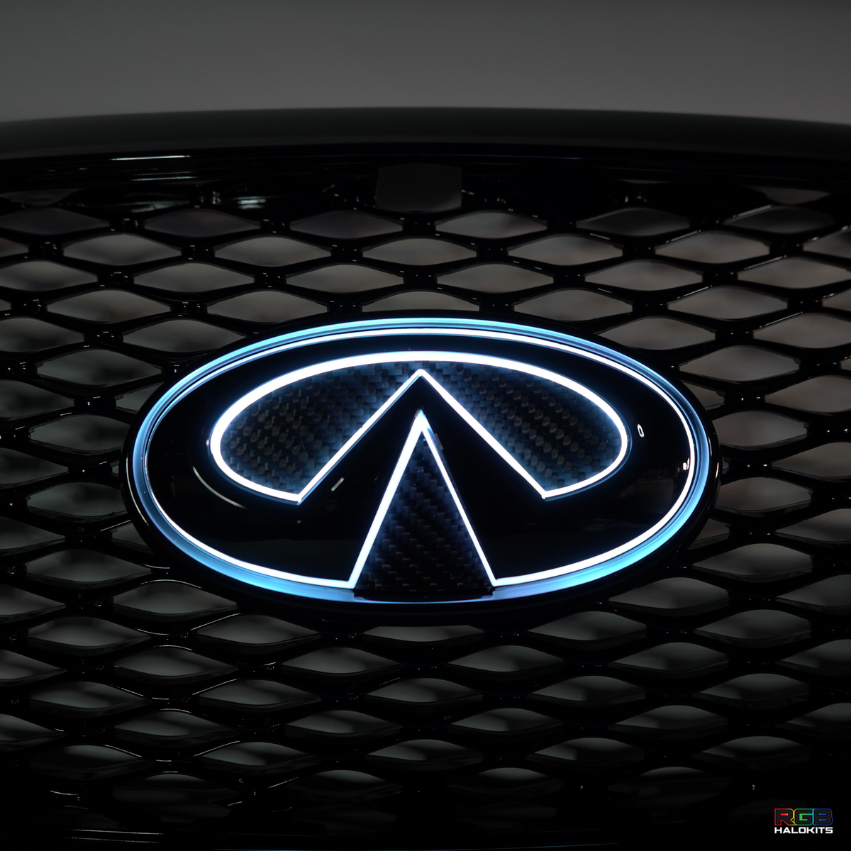 Infiniti G37/G25 Sedan RGB LED Emblem: (2010-2013) – Custom Multicolor LED Lighting by RGB Halo Kits