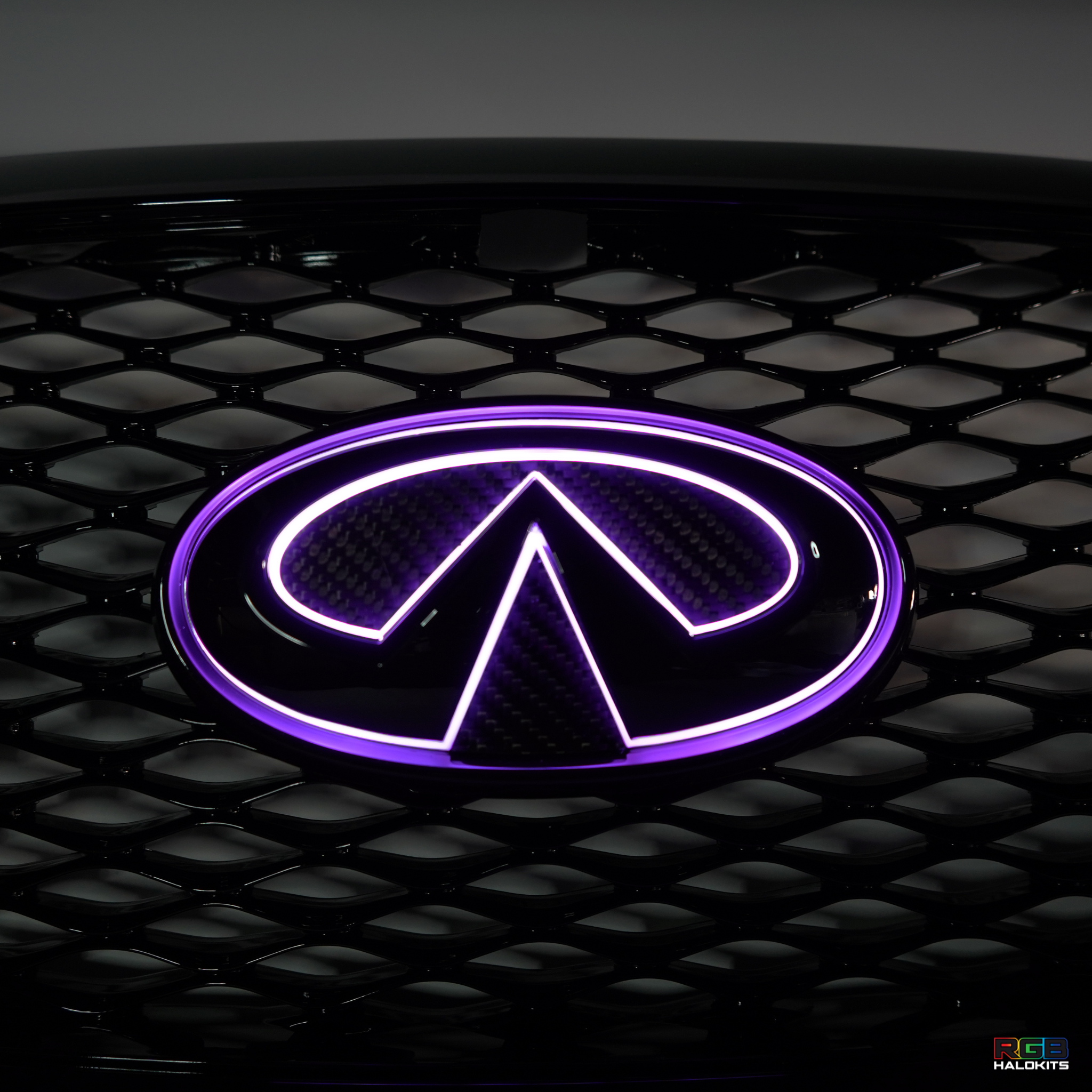 Infiniti G37/G25 Sedan RGB LED Emblem: (2010-2013) â€“ Custom Multicolor LED Lighting by RGB Halo Kits