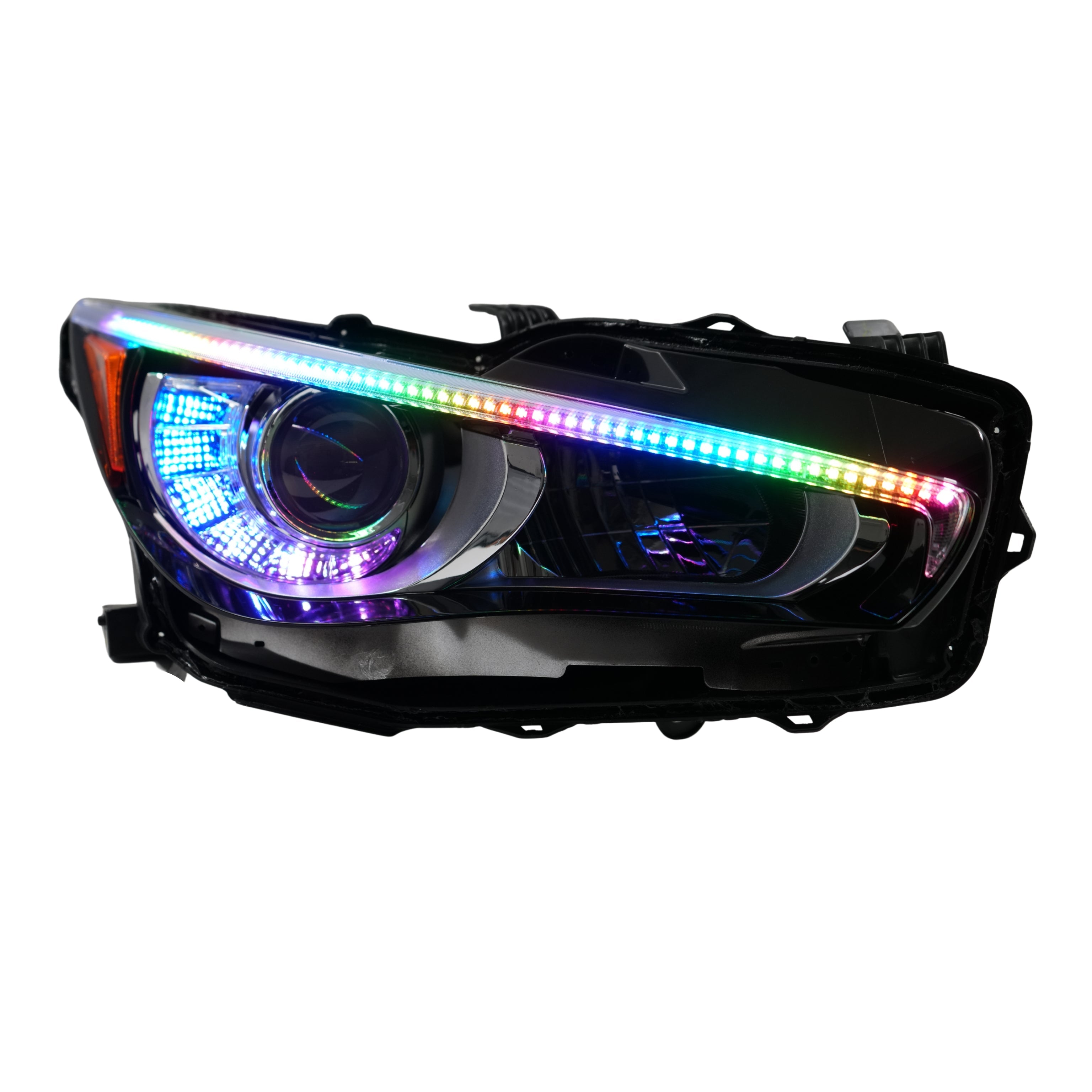Infiniti Q50 Multicolor Flow DRL Boards (2014-2024) – Custom Multicolor LED Lighting by RGB Halo Kits