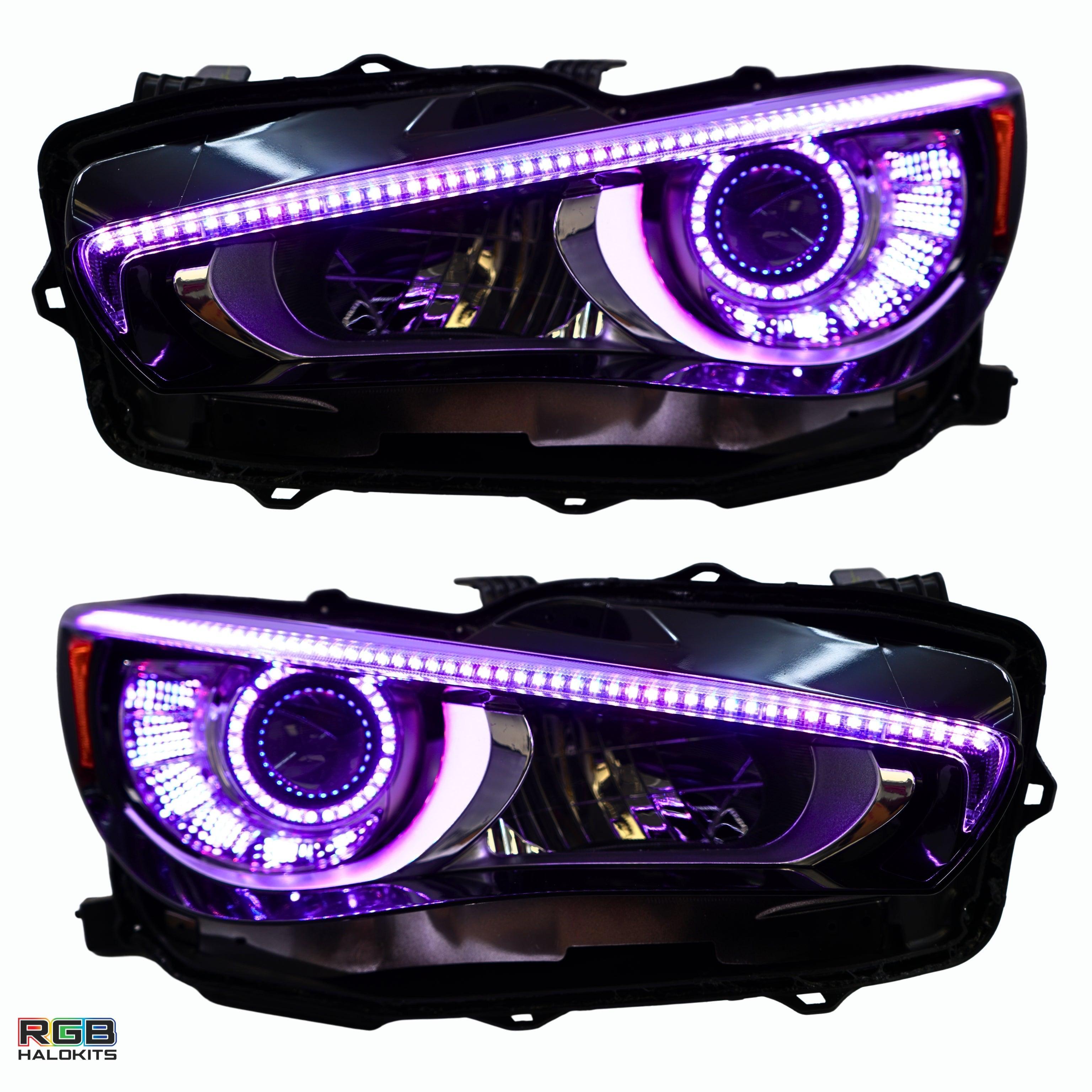 Infiniti Q50 Multicolor Flow DRL Boards (2014-2024) – Custom Multicolor LED Lighting by RGB Halo Kits