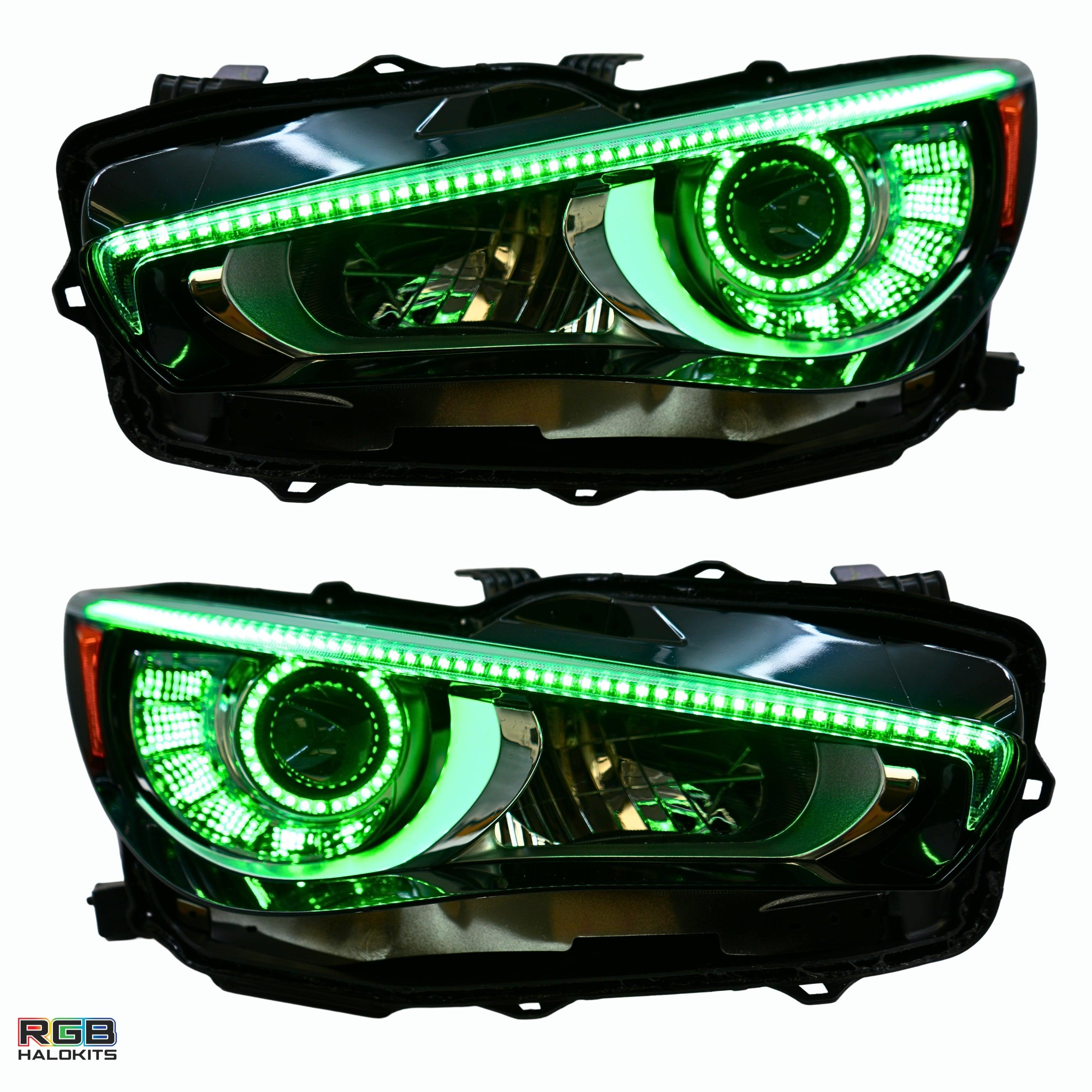 Infiniti Q50 Multicolor Flow DRL Boards (2014-2024) – Custom Multicolor LED Lighting by RGB Halo Kits