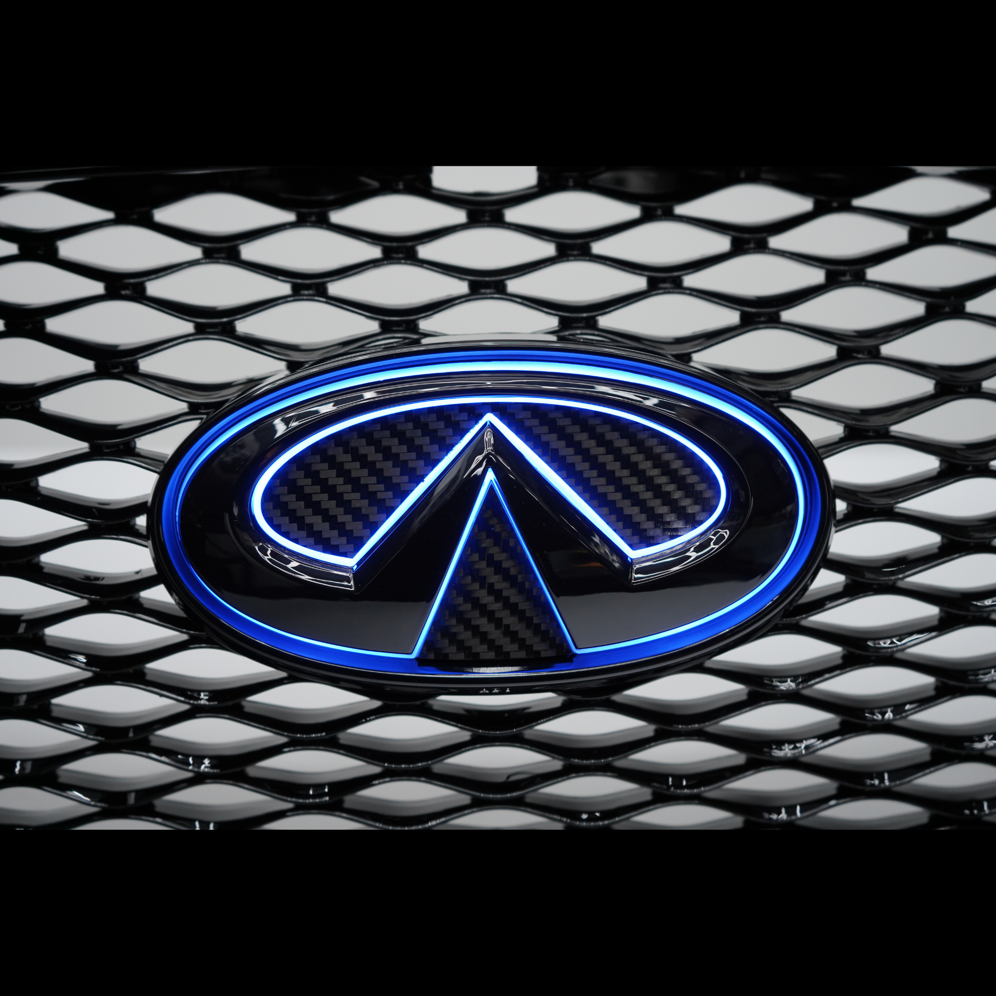 Infiniti Q50 Multicolor Flow LED emblem V2 (2014-2021) – Custom Multicolor LED Lighting by RGB Halo Kits