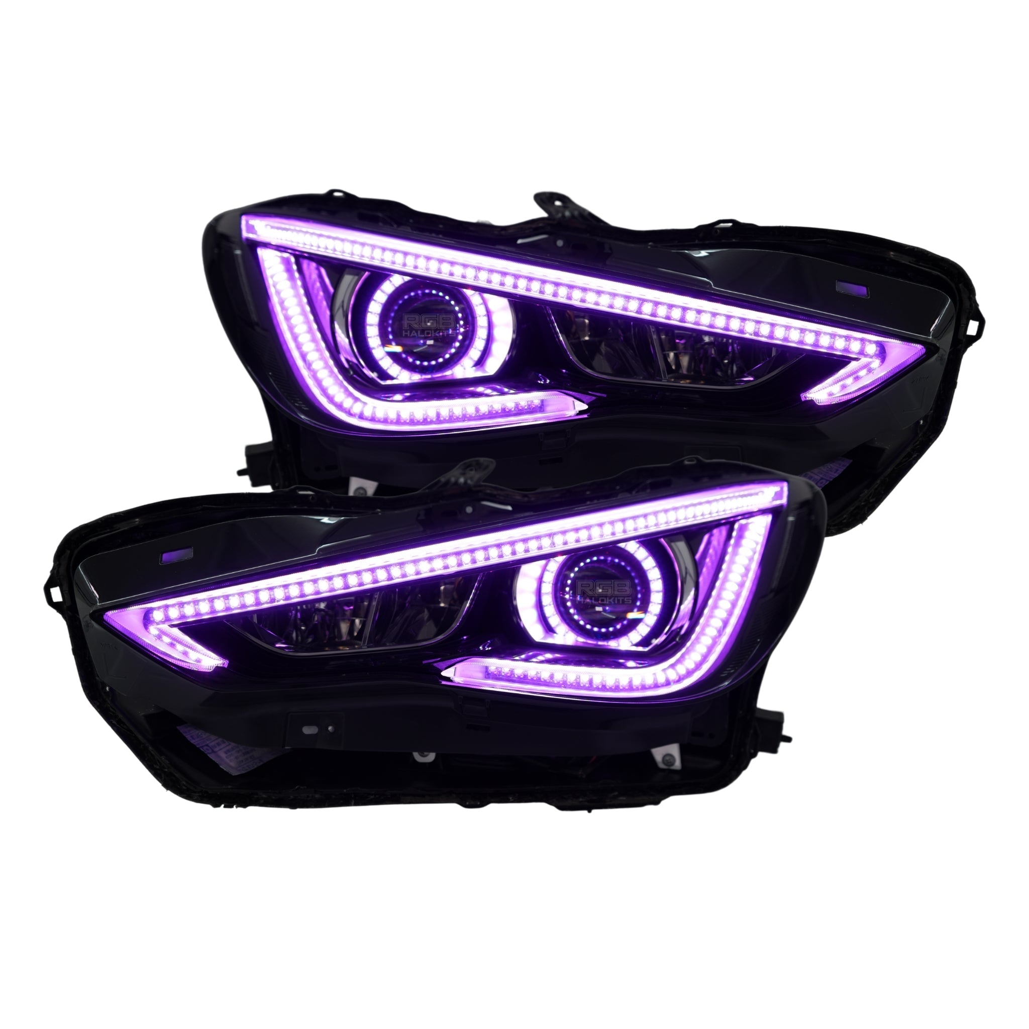 Infiniti Q60 DRL Boards (Multicolor Flow) 2016-2022 – Custom Multicolor LED Lighting by RGB Halo Kits