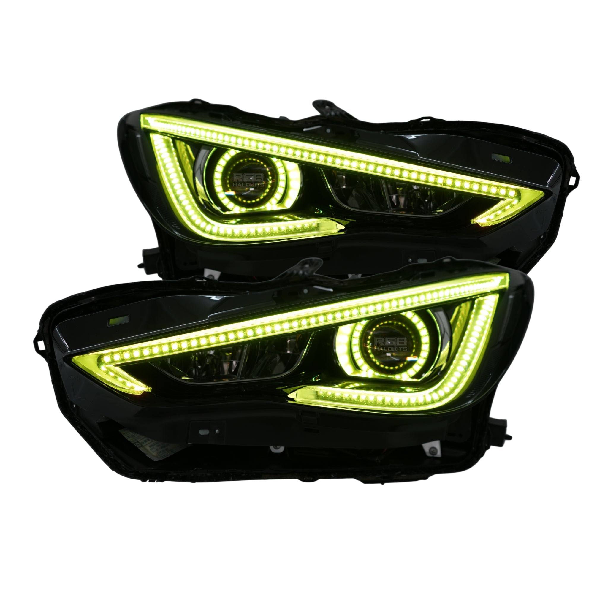Infiniti Q60 DRL Boards (Multicolor Flow) 2016-2022 – Custom Multicolor LED Lighting by RGB Halo Kits