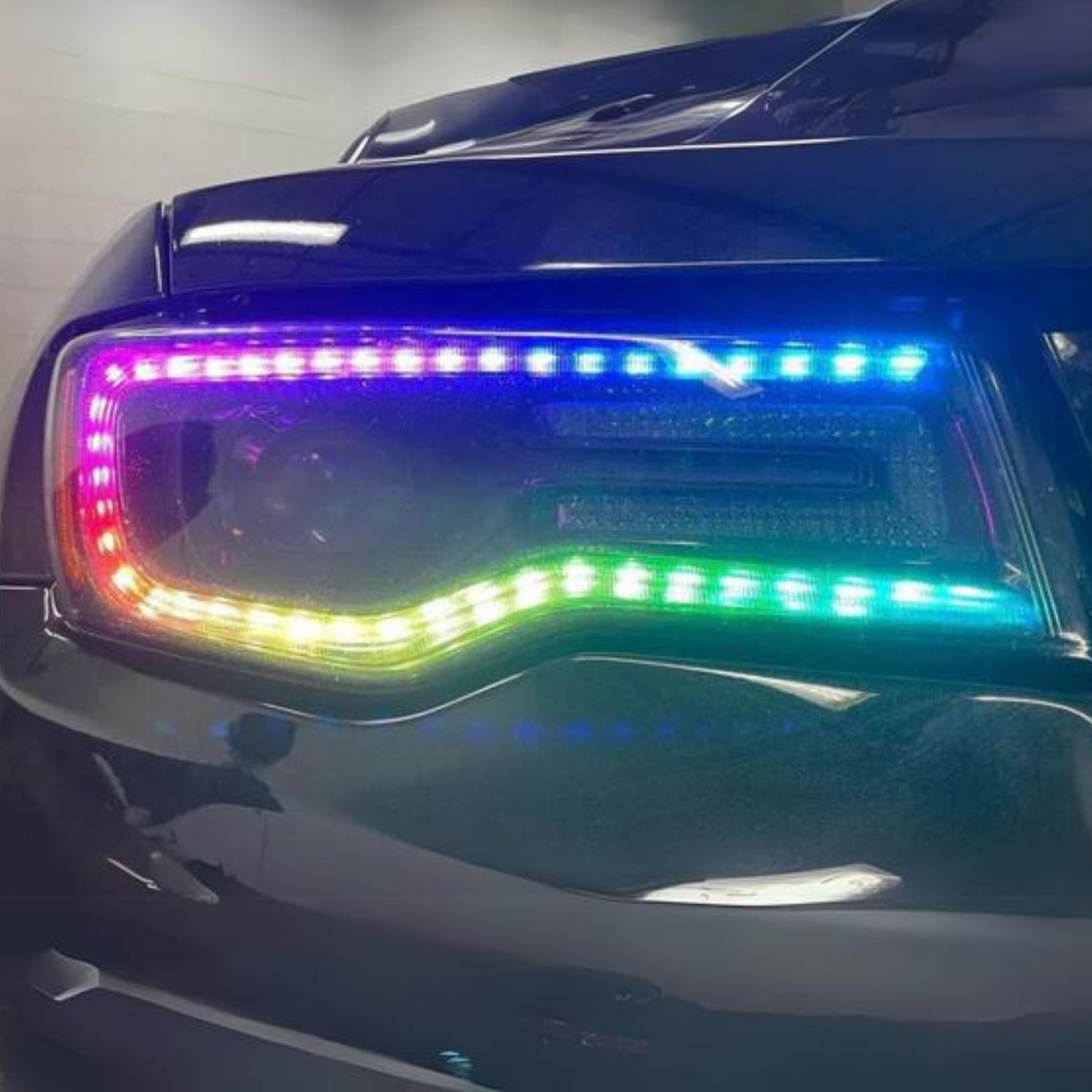 Jeep Grand Cherokee Multicolor DRL Boards (2014-2021) – Custom Multicolor LED Lighting by RGB Halo Kits