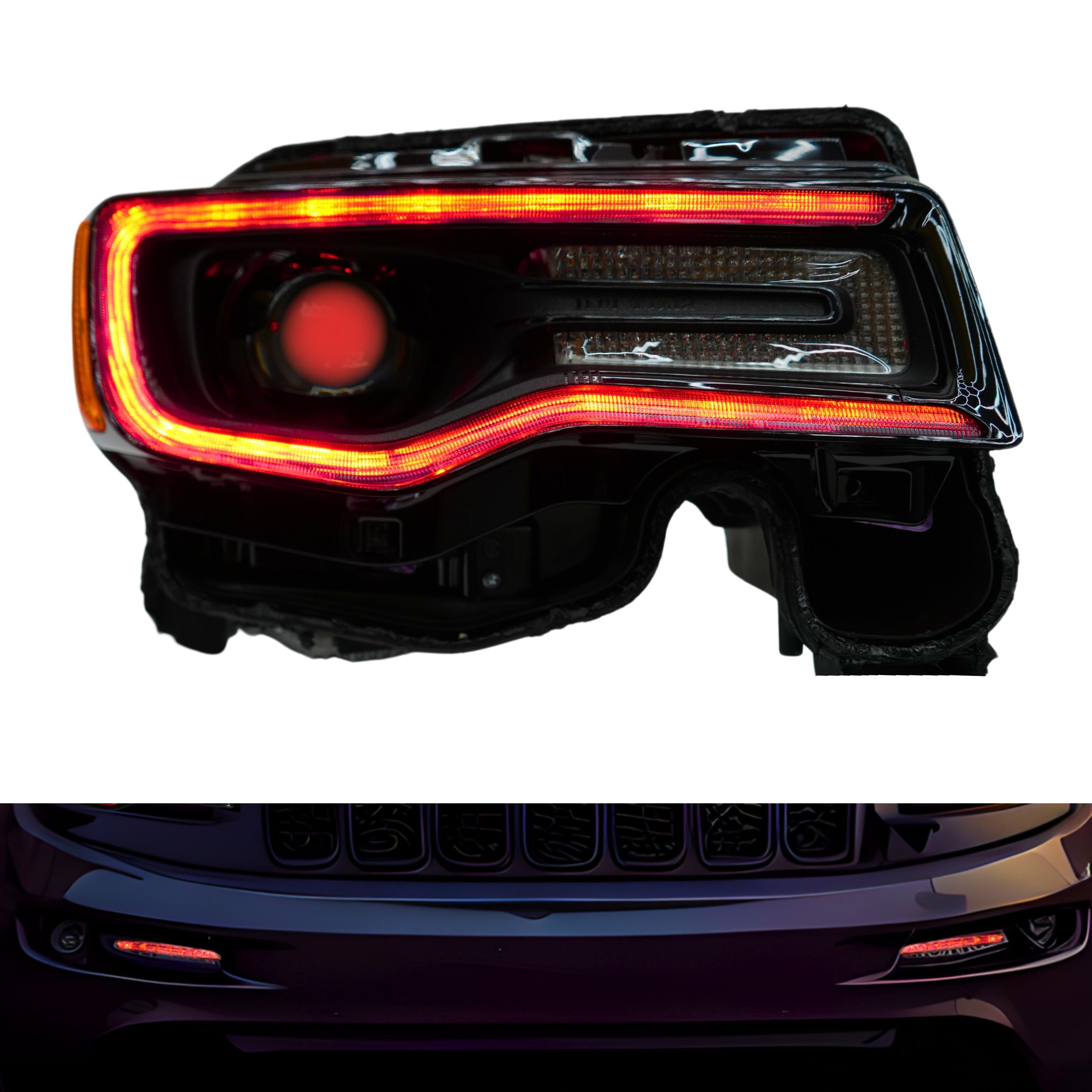 Jeep Grand Cherokee Multicolor DRL Boards (2014-2021) – Custom Multicolor LED Lighting by RGB Halo Kits