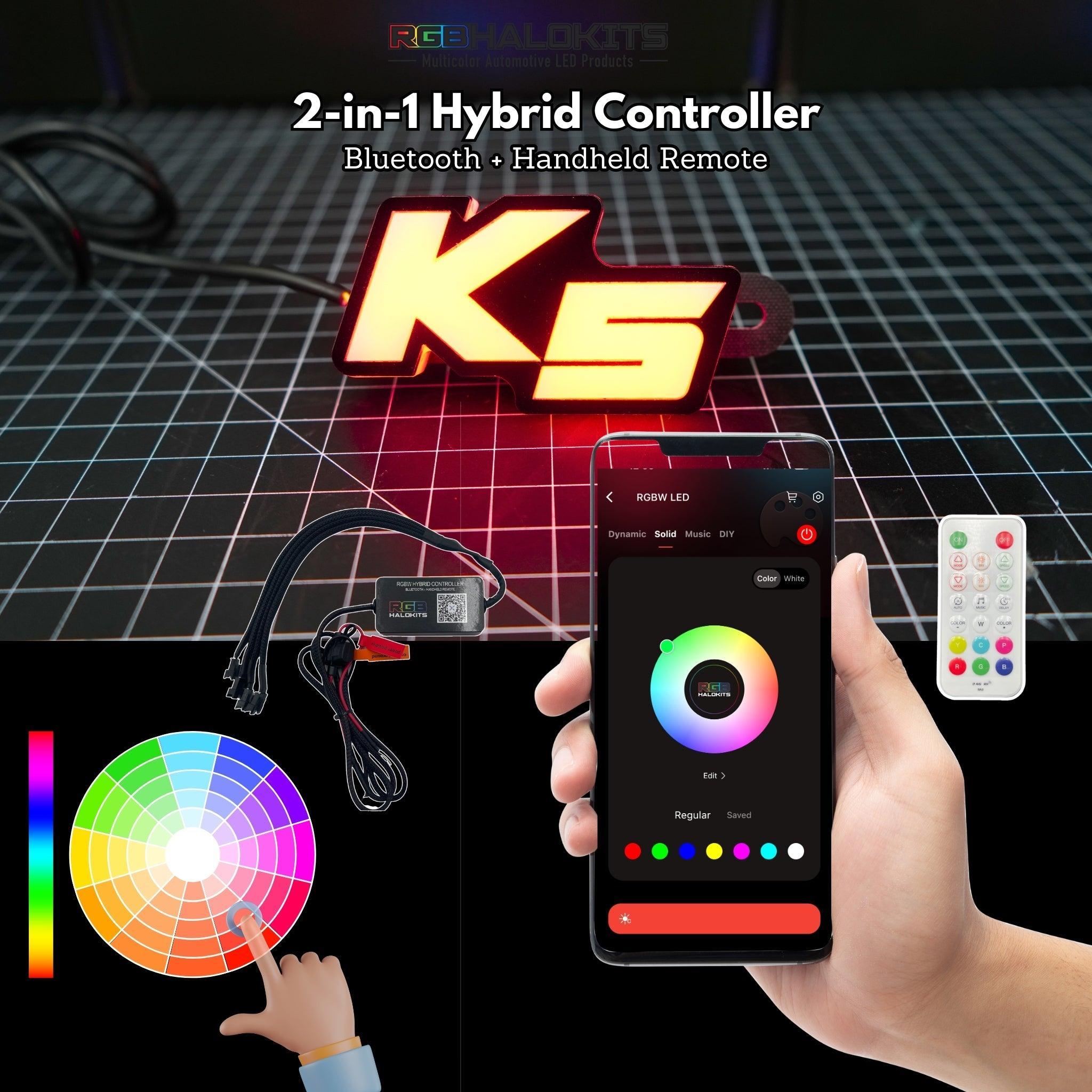 Kia K5 LED Badge: (Multicolor Flow) â€“ Custom Multicolor LED Lighting by RGB Halo Kits