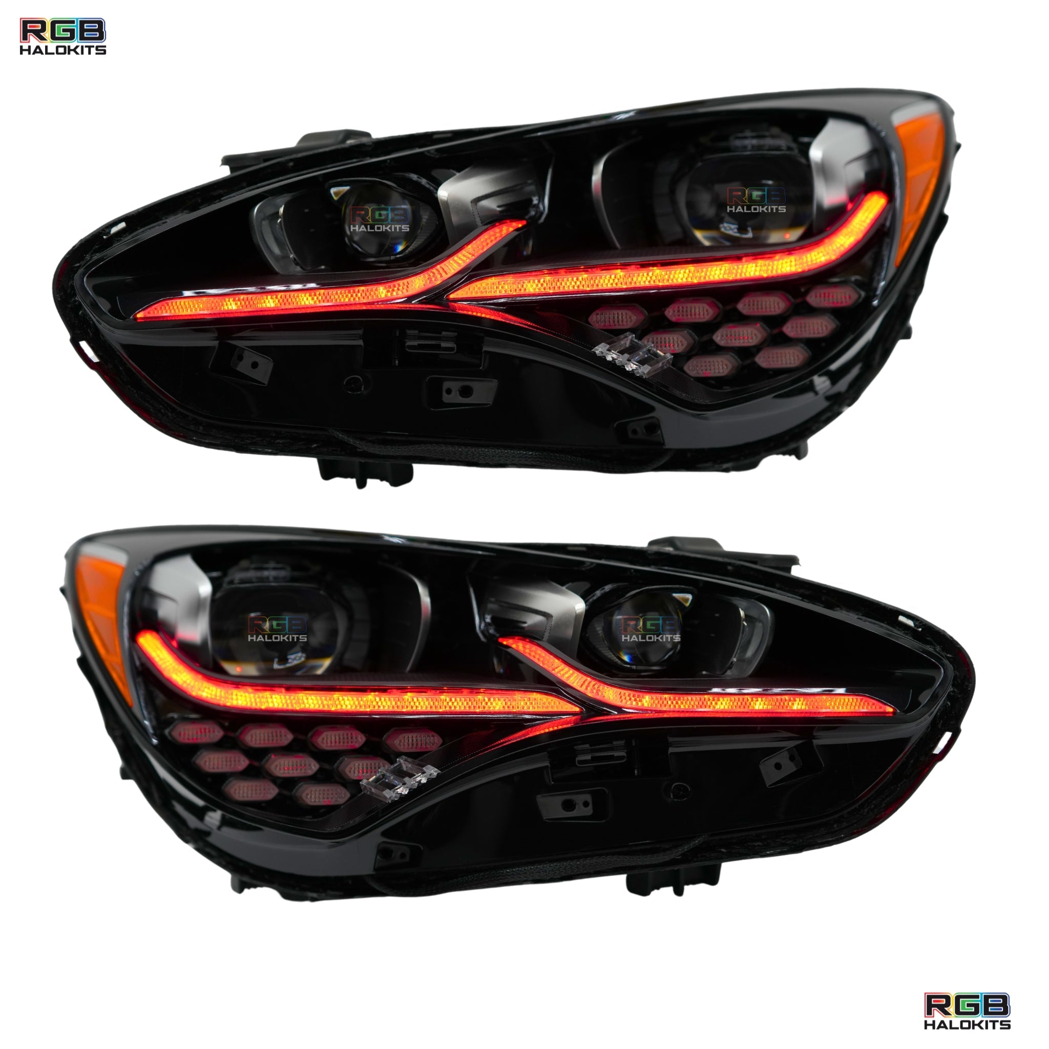 Kia Stinger Multicolor Flow Series DRL Boards (2017-2022) – Custom Multicolor LED Lighting by RGB Halo Kits