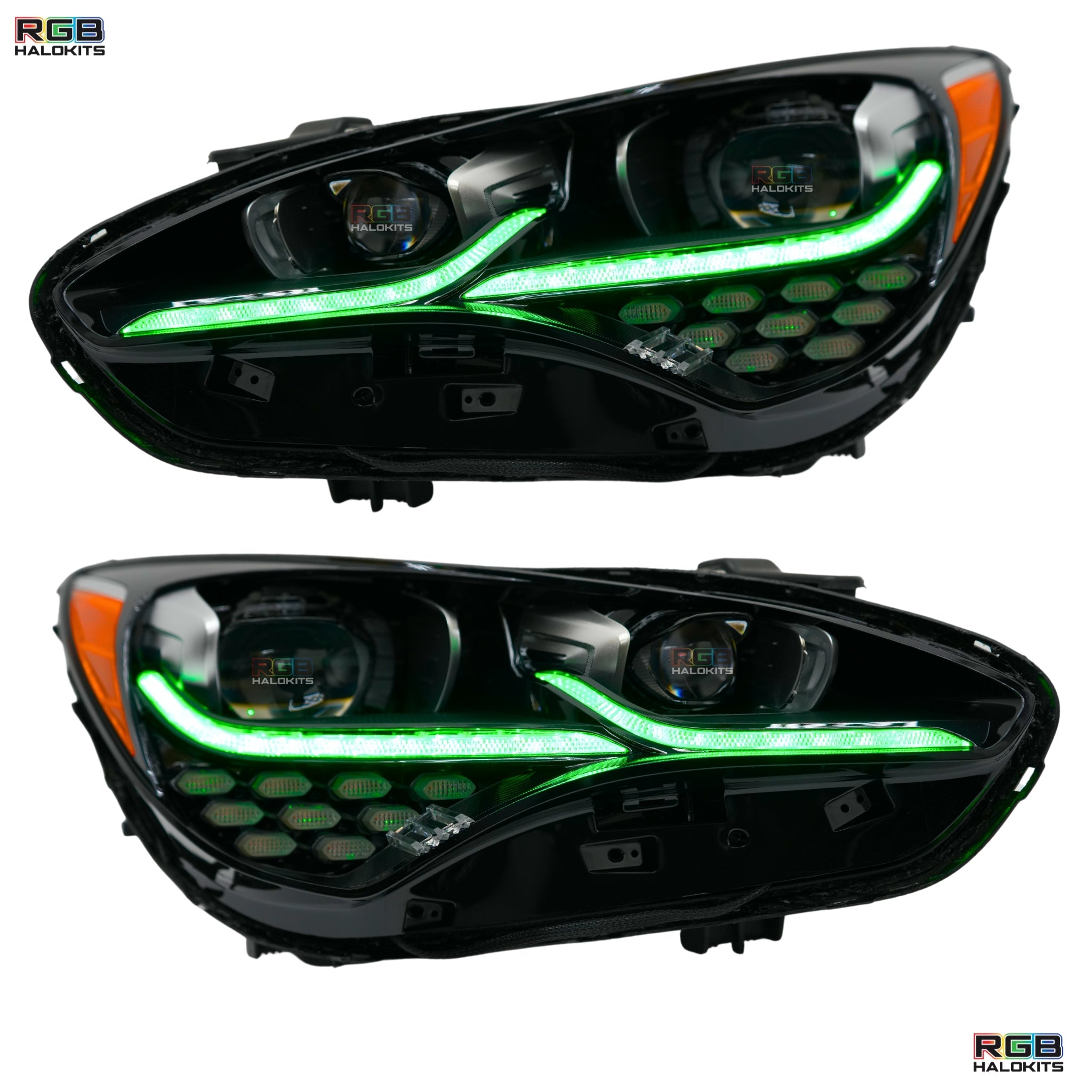 Kia Stinger Multicolor Flow Series DRL Boards (2017-2022) – Custom Multicolor LED Lighting by RGB Halo Kits