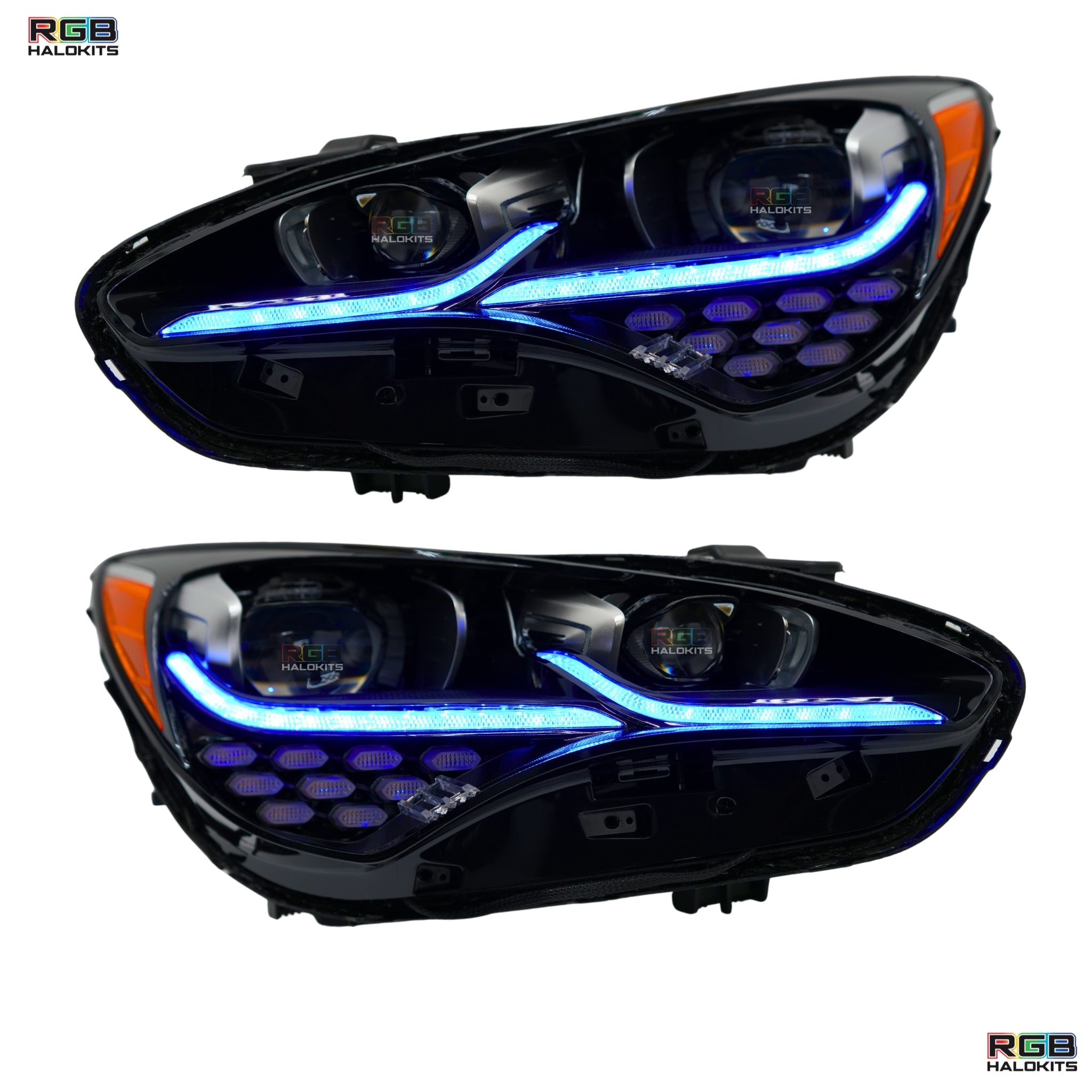 Kia Stinger Multicolor Flow Series DRL Boards (2017-2022) – Custom Multicolor LED Lighting by RGB Halo Kits