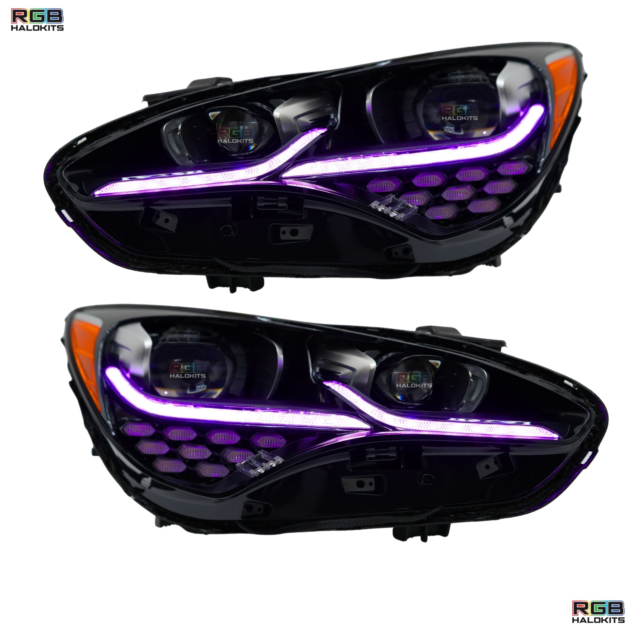Kia Stinger Multicolor Flow Series DRL Boards (2017-2022) – Custom Multicolor LED Lighting by RGB Halo Kits