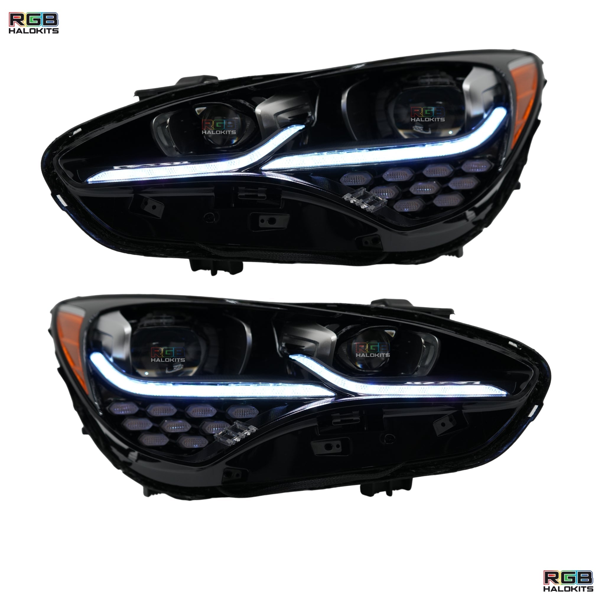 Kia Stinger Multicolor Flow Series DRL Boards (2017-2022) – Custom Multicolor LED Lighting by RGB Halo Kits