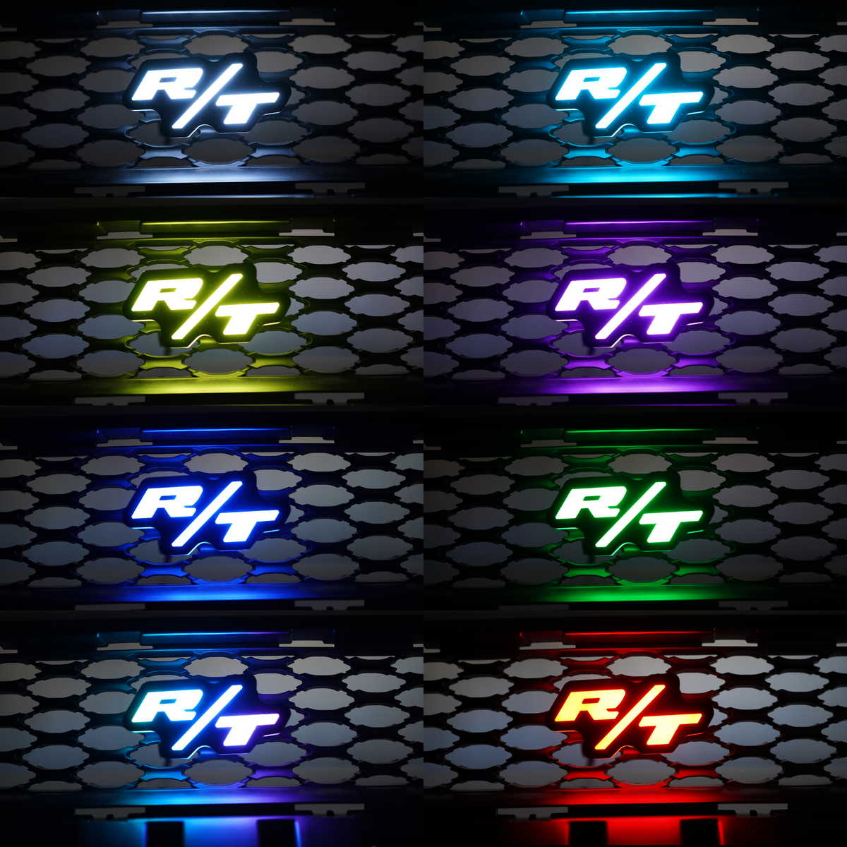 LED Emblem Badges: (Multicolor) – For Dodge, Chrysler, Jeep & Ram Vehicles
