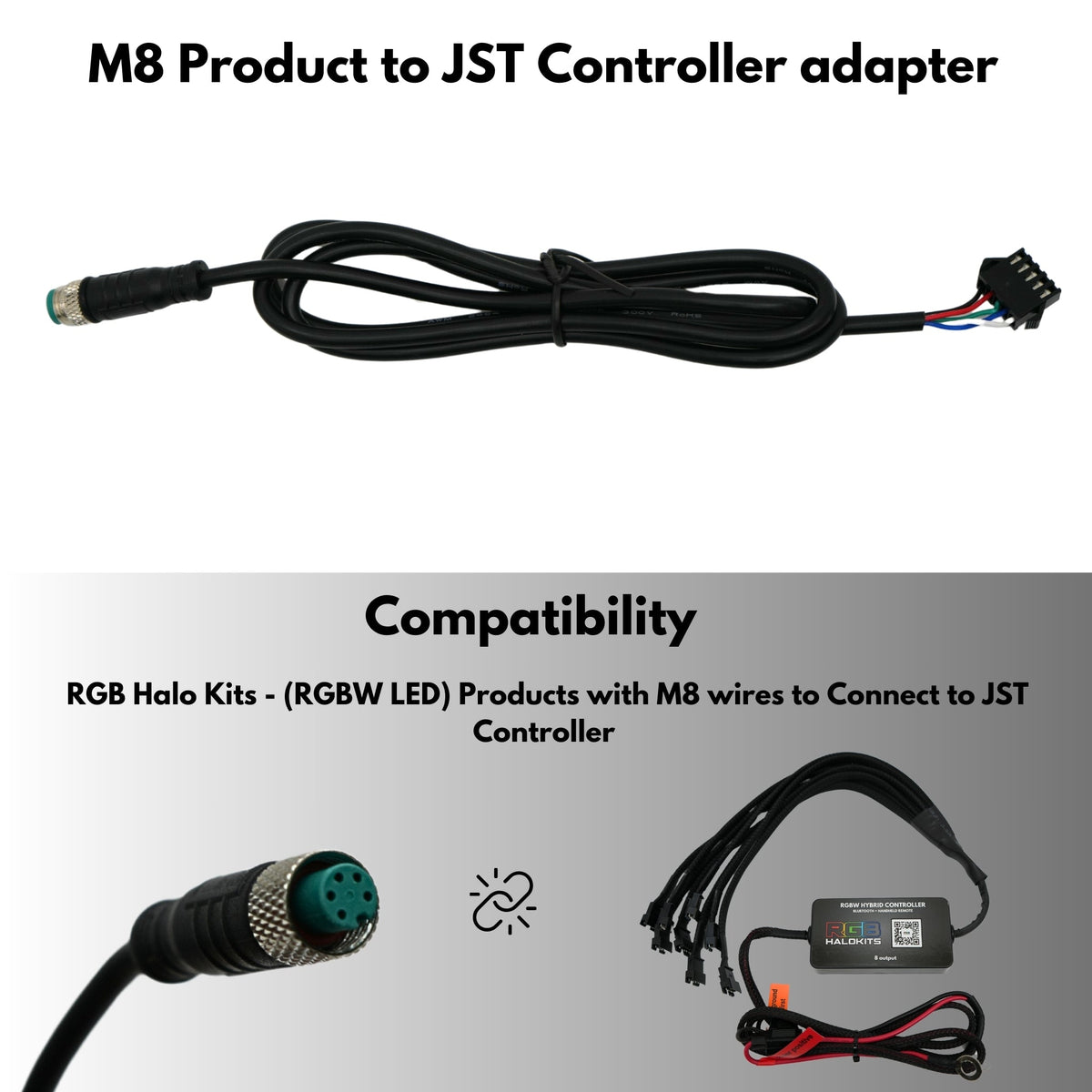 JST Controller to M8 Product — product view