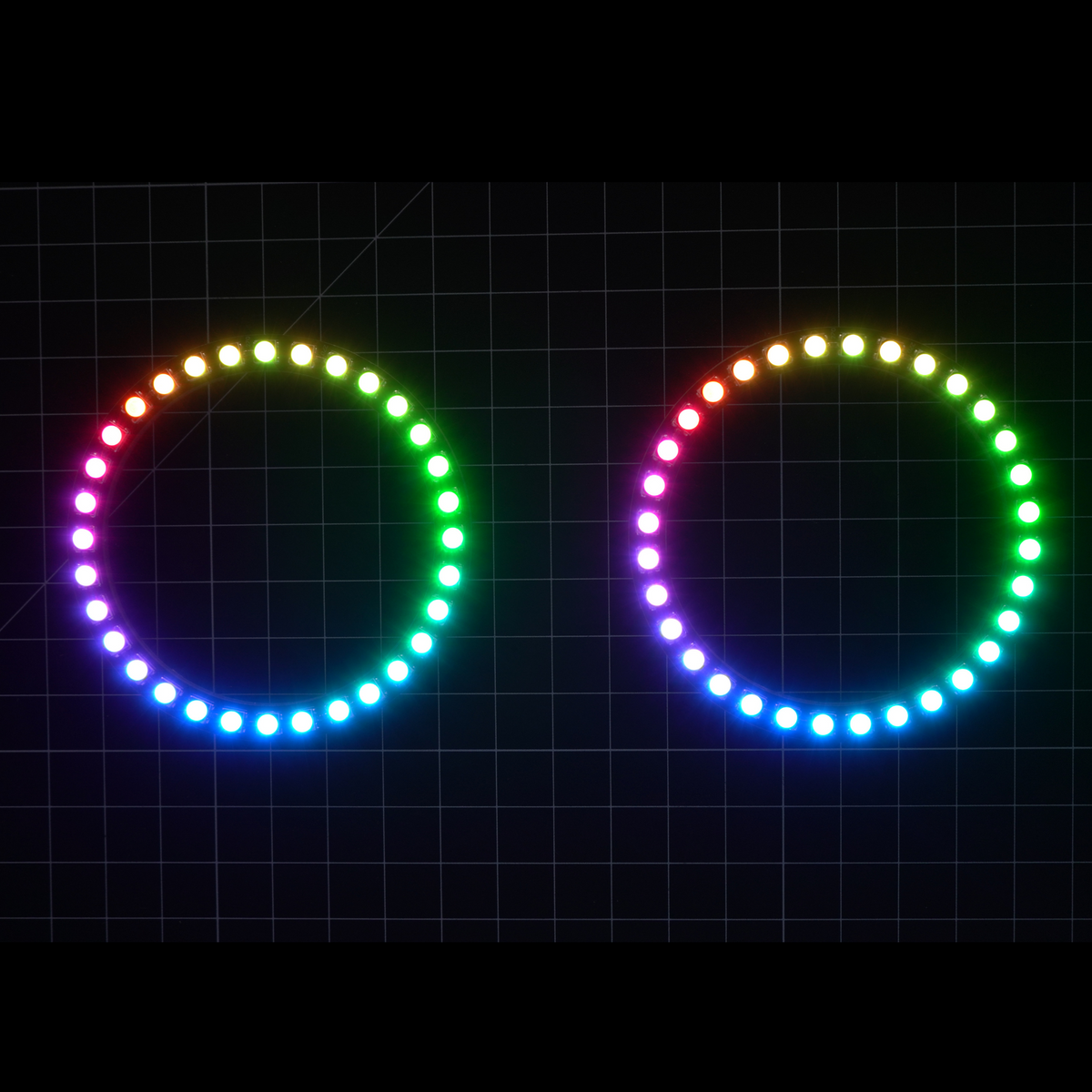 Multicolor LED Halo Rings | choose size – Custom Multicolor LED Lighting by RGB Halo Kits