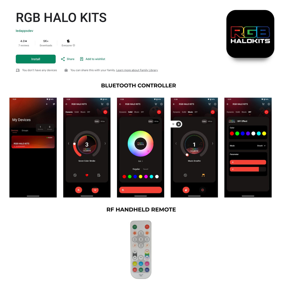 RGB Halo Kits – Replacement LED Controller