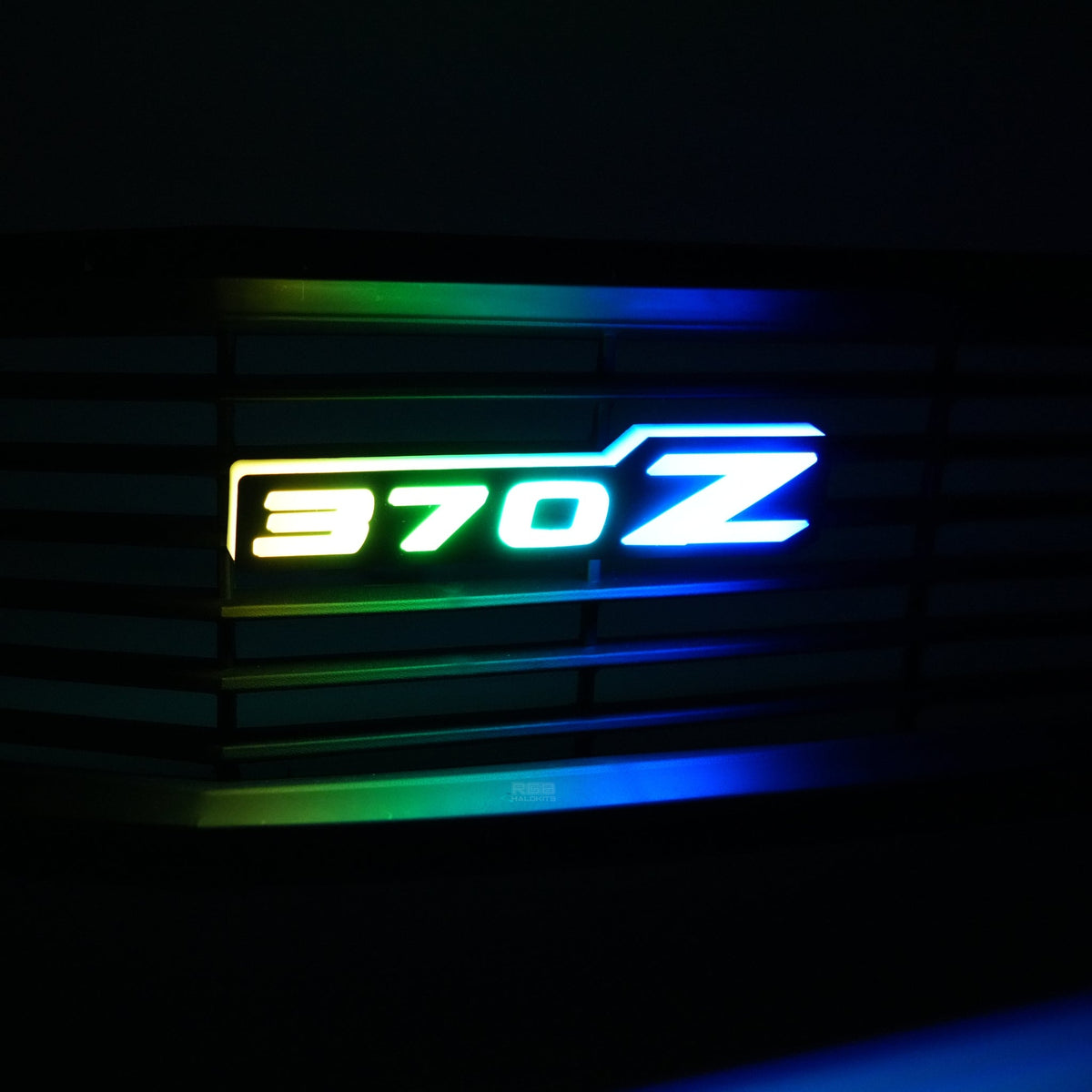 Nissan 370z LED Badge: (Multicolor Flow) â€“ Custom Multicolor LED Lighting by RGB Halo Kits