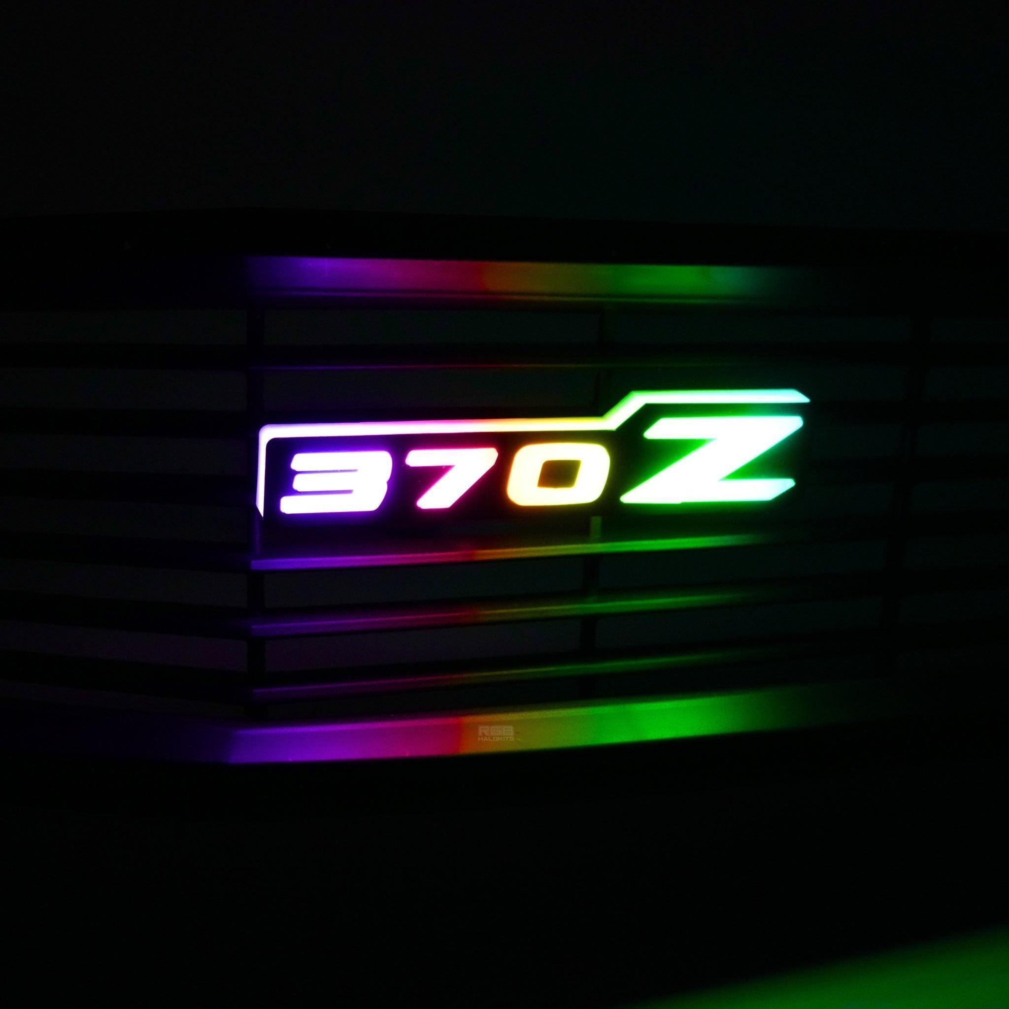 Nissan 370z LED Badge: (Multicolor Flow) â€“ Custom Multicolor LED Lighting by RGB Halo Kits