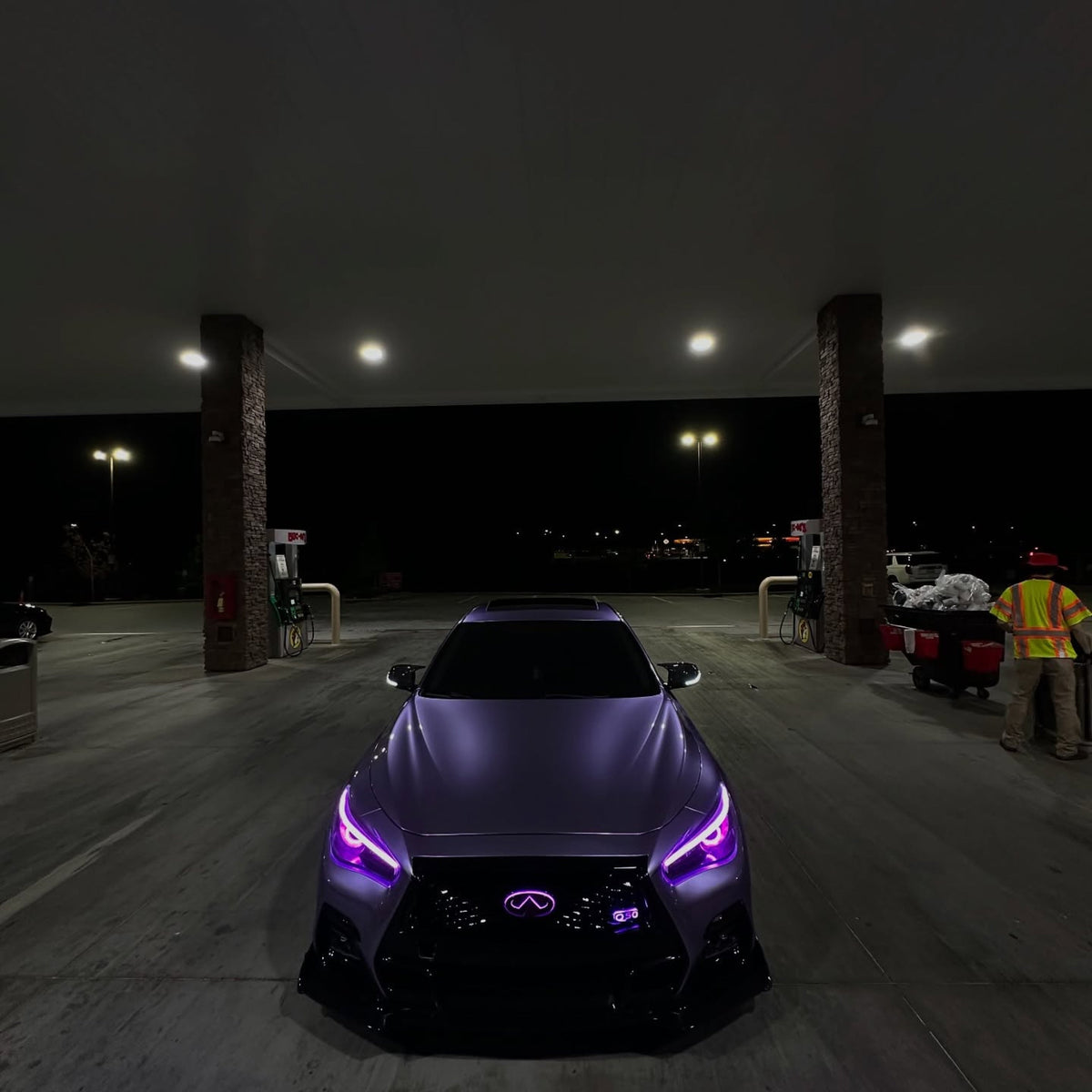 Q50 Flow Series LED Badge â€“ Custom Multicolor LED Lighting by RGB Halo Kits