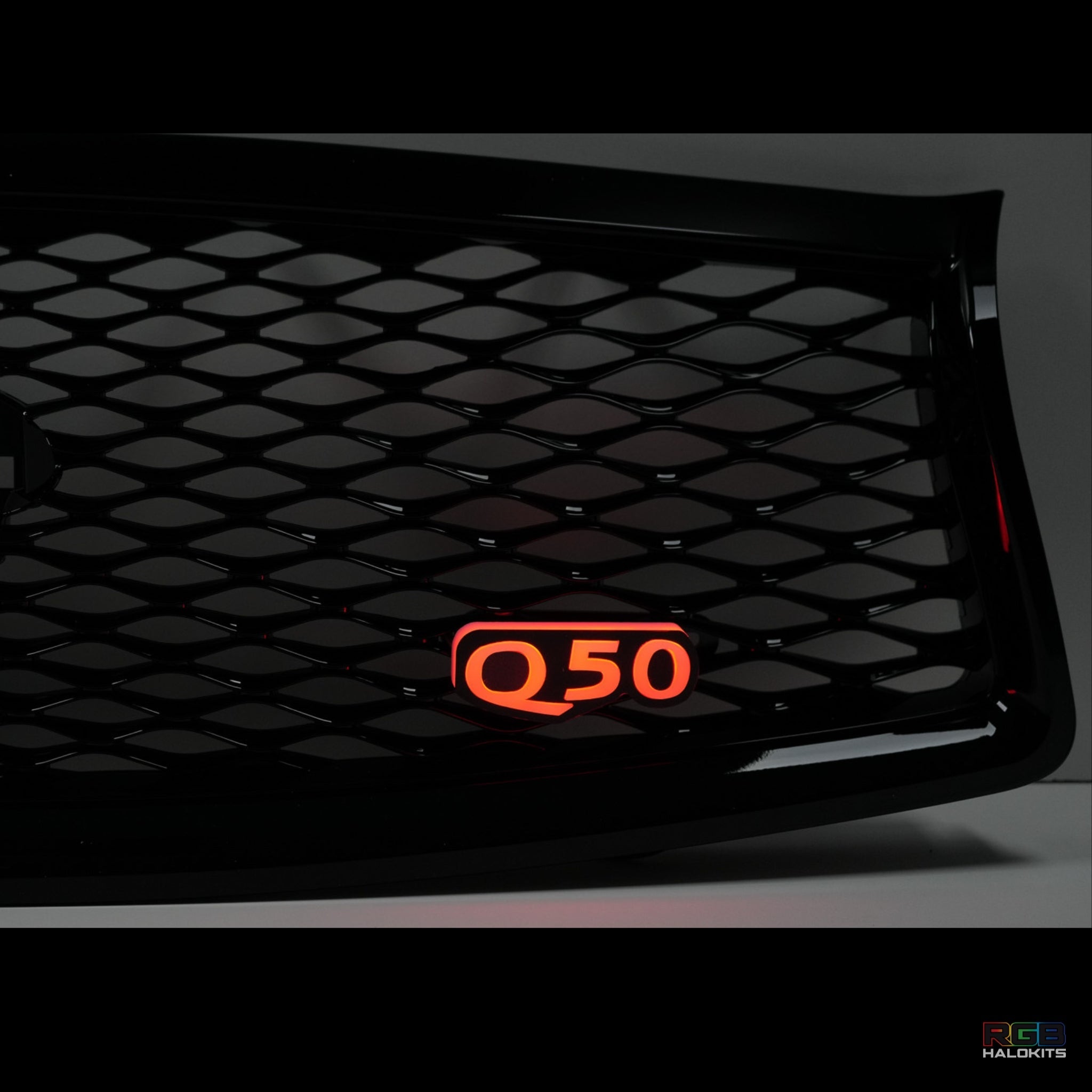 Q50 Flow Series LED Badge â€“ Custom Multicolor LED Lighting by RGB Halo Kits