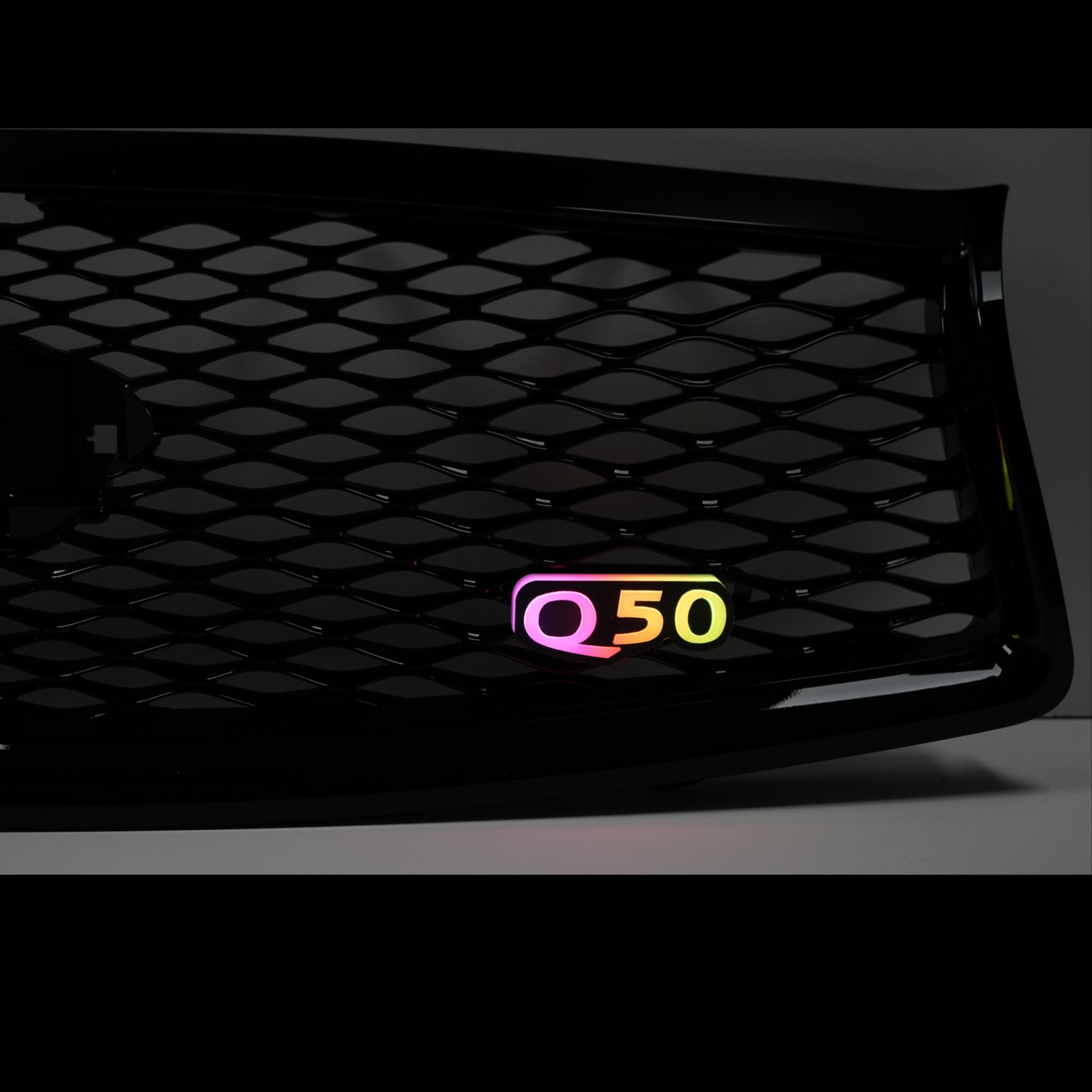 Q50 Flow Series LED Badge â€“ Custom Multicolor LED Lighting by RGB Halo Kits