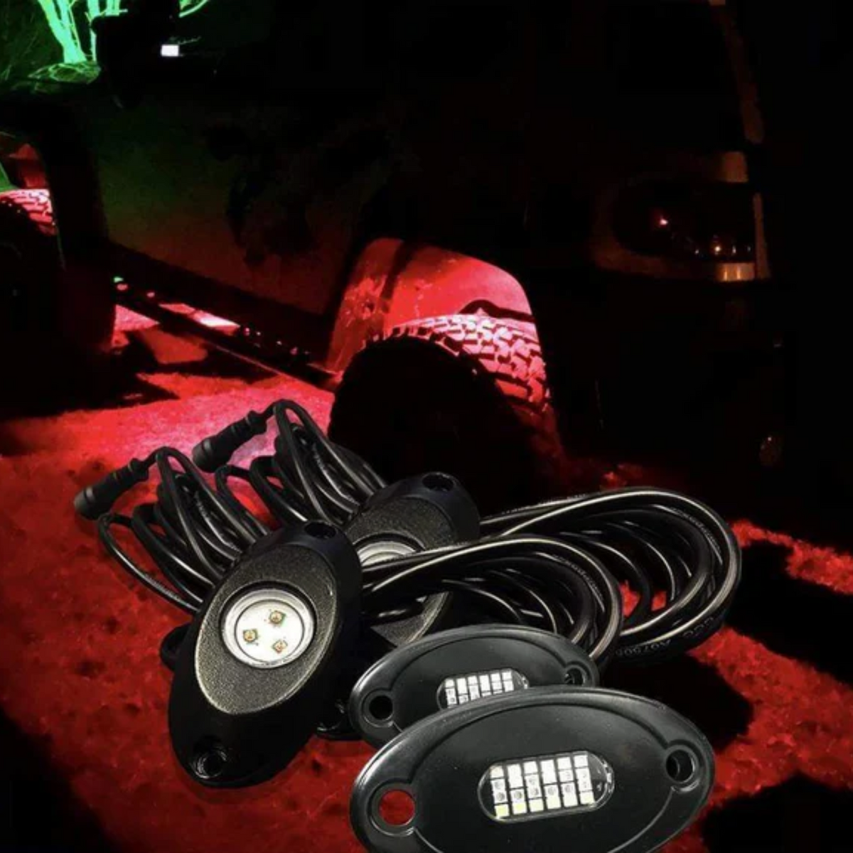 RGBW High Powered Rock Lights (8 Pods) – Custom Multicolor LED Lighting by RGB Halo Kits