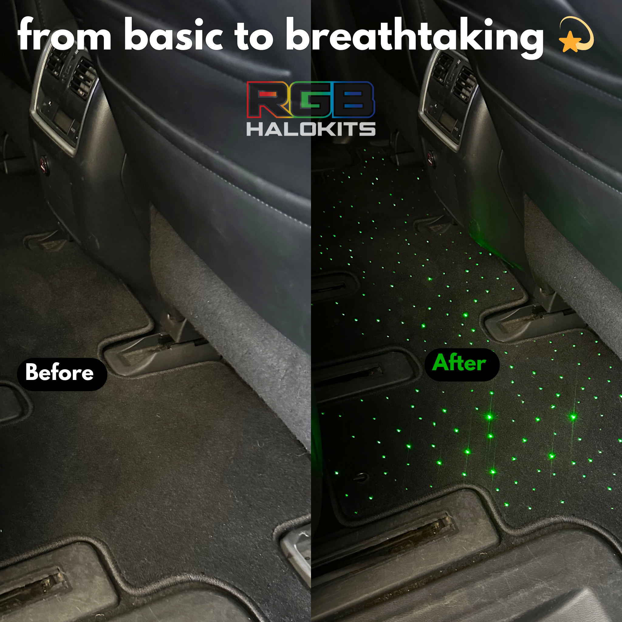 RGBW Multicolor Star Light Floor Mat Kit – Custom Multicolor LED Lighting by RGB Halo Kits