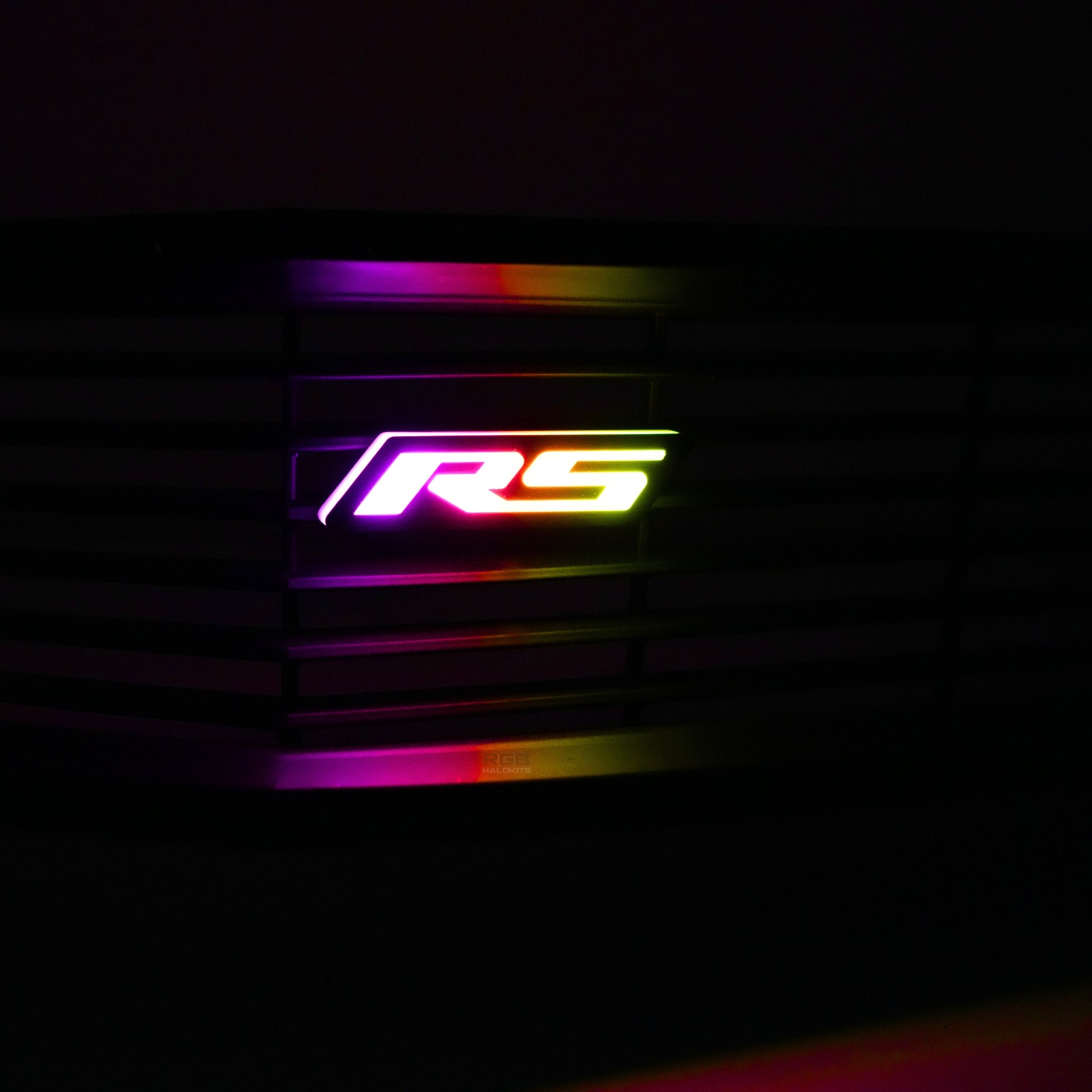 RS LED Emblem Badge: (Multicolor Flow) â€“ Custom Multicolor LED Lighting by RGB Halo Kits