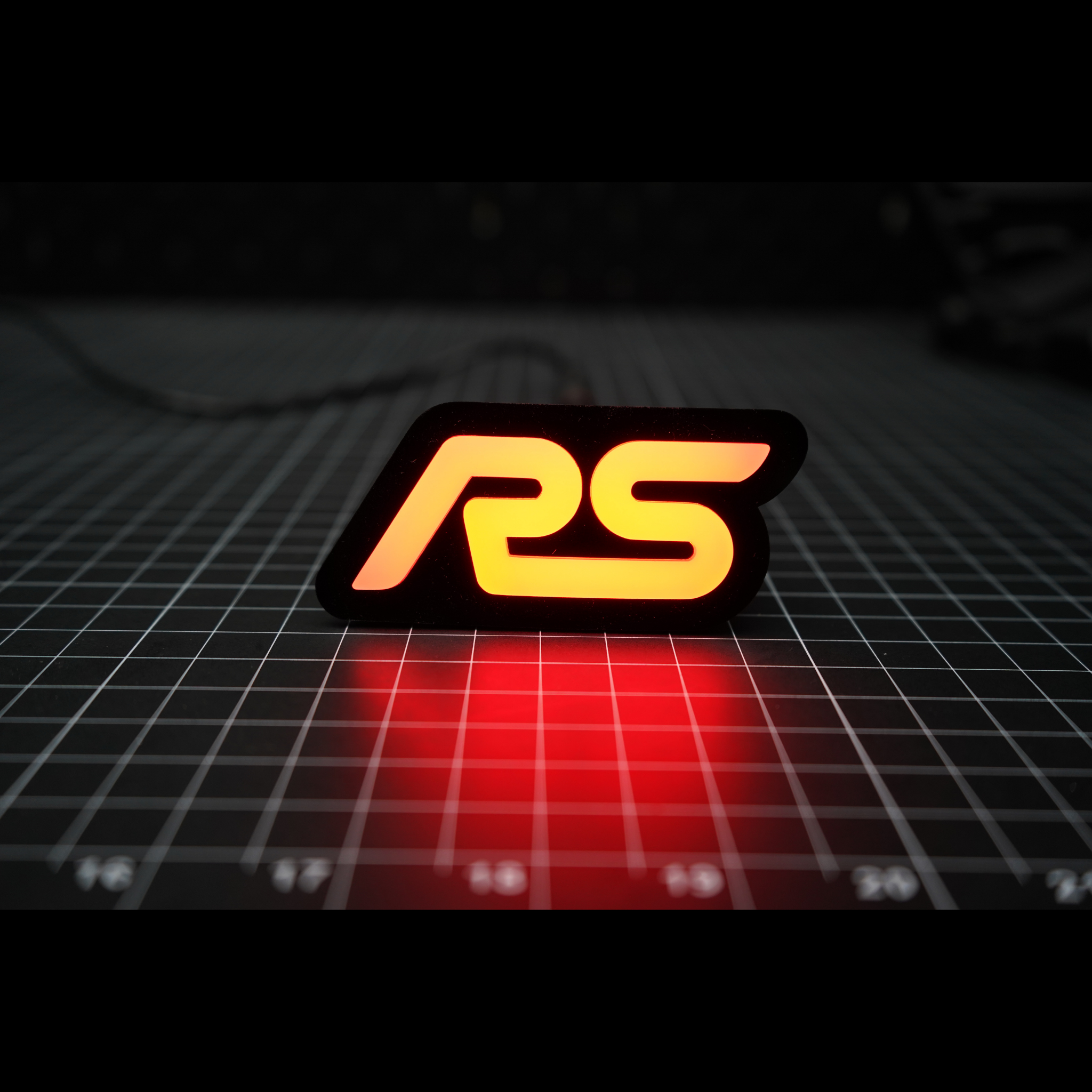 RS : Multicolor Flow LED Badge (15-18 Ford Focus) | Lit Logos â€“ Custom Multicolor LED Lighting by RGB Halo Kits