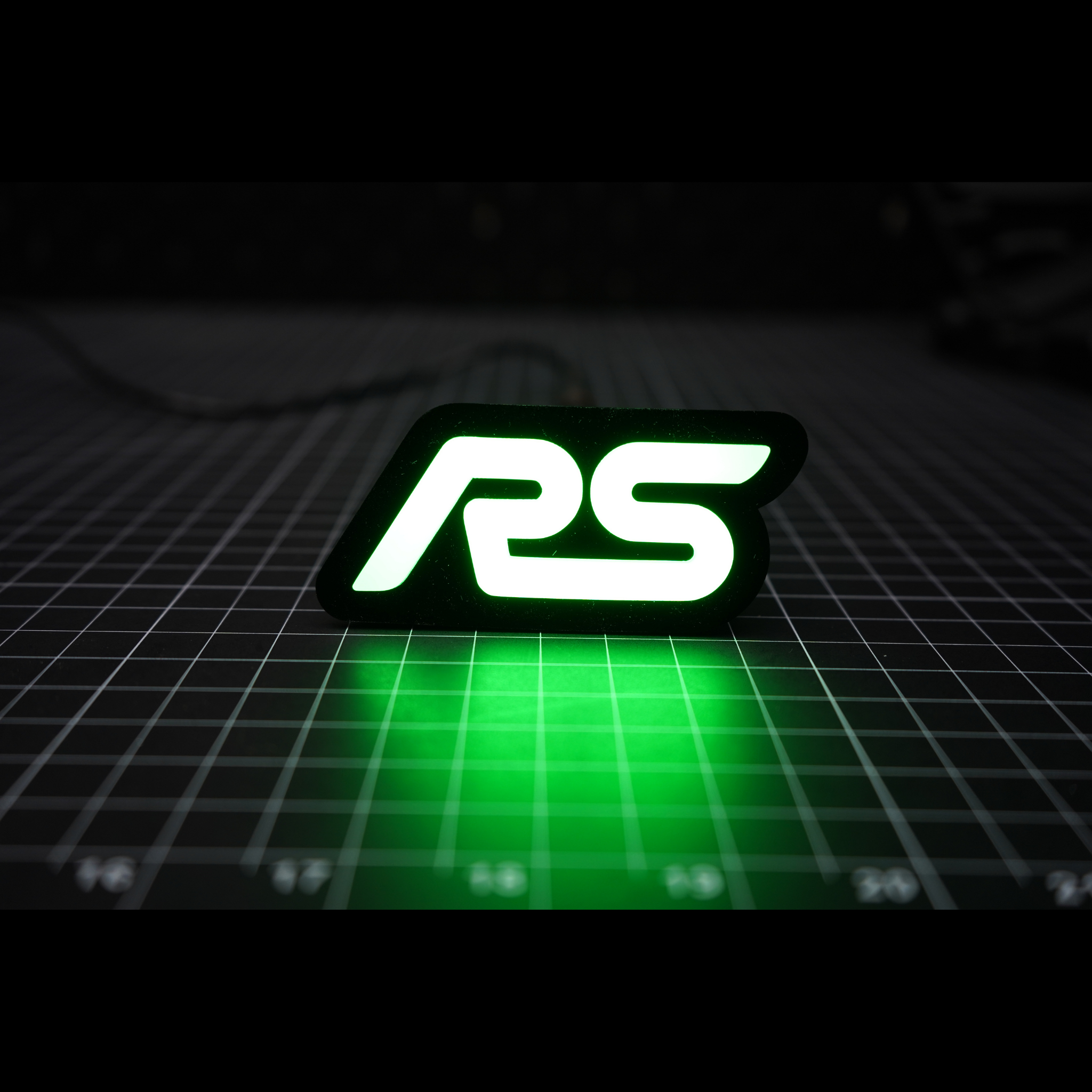 RS : Multicolor Flow LED Badge (15-18 Ford Focus) | Lit Logos â€“ Custom Multicolor LED Lighting by RGB Halo Kits