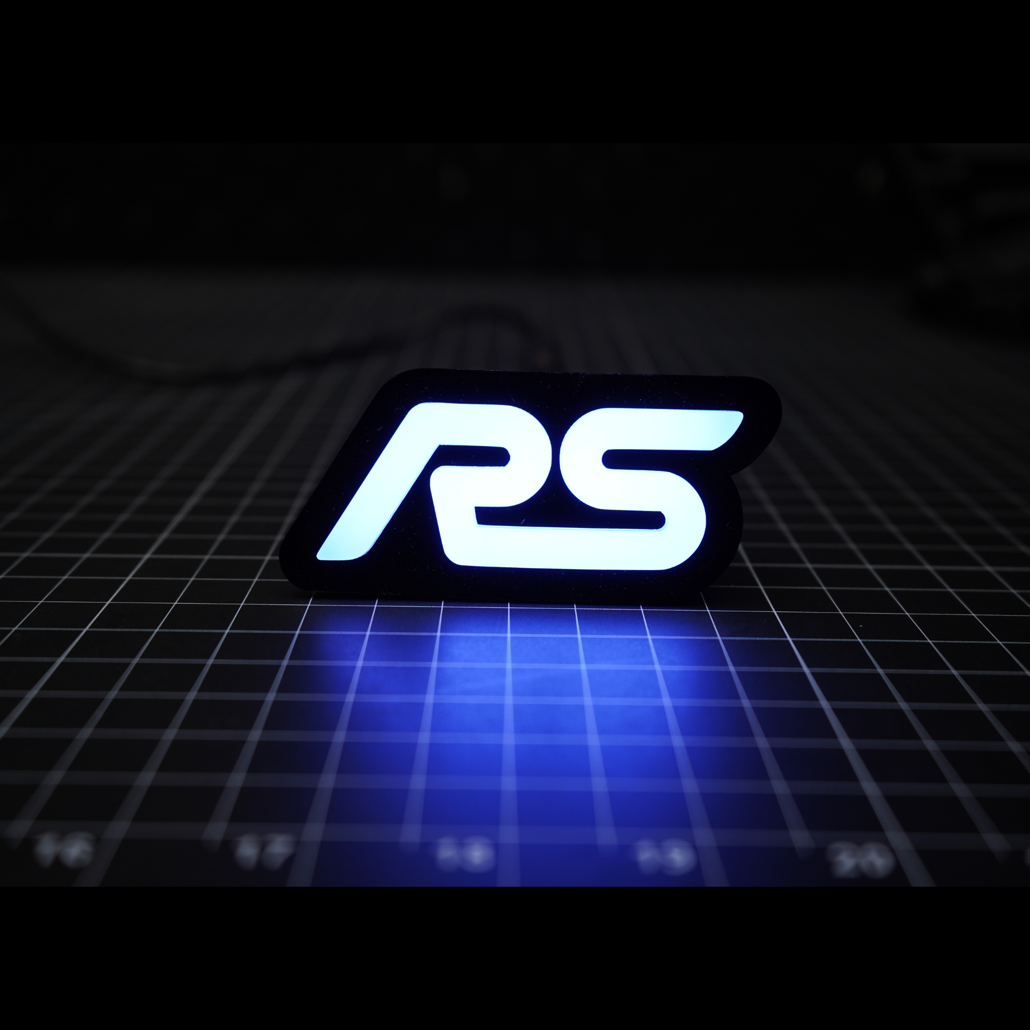 RS : Multicolor Flow LED Badge (15-18 Ford Focus) | Lit Logos â€“ Custom Multicolor LED Lighting by RGB Halo Kits