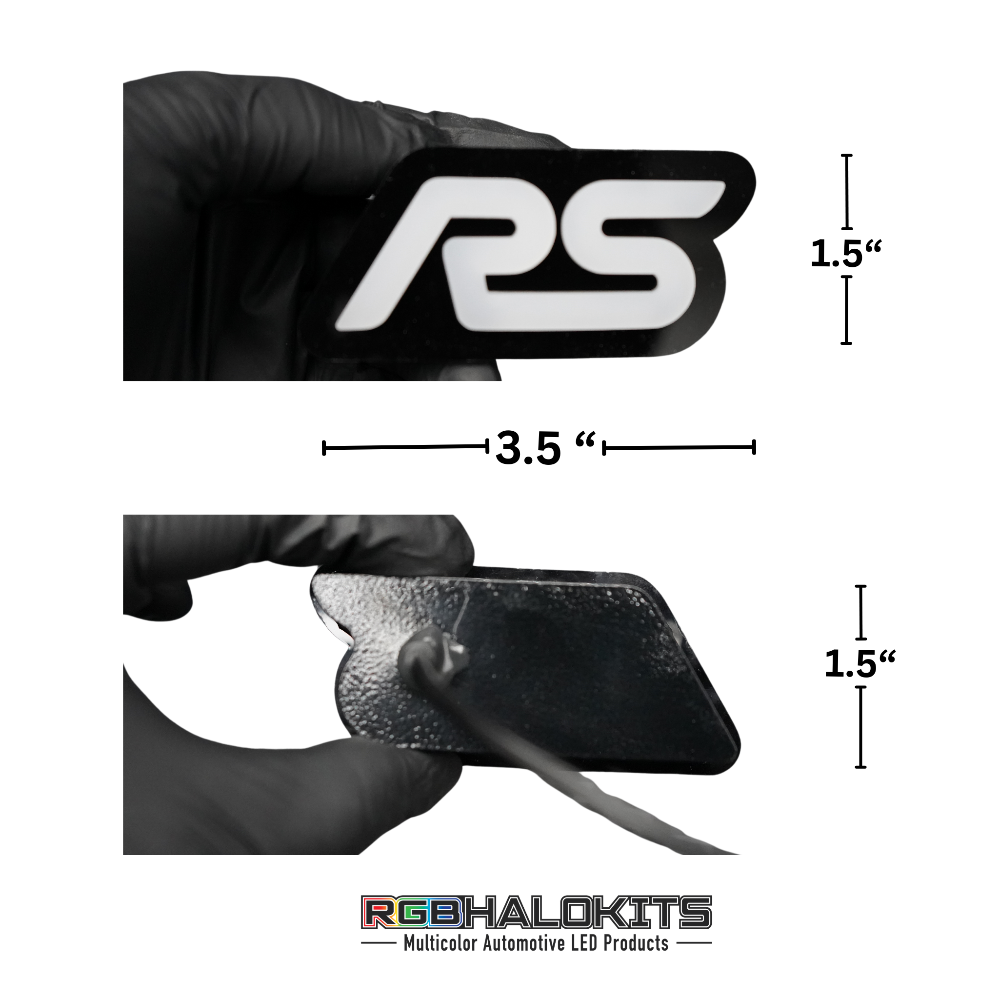 RS : Multicolor Flow LED Badge (15-18 Ford Focus) | Lit Logos â€“ Custom Multicolor LED Lighting by RGB Halo Kits