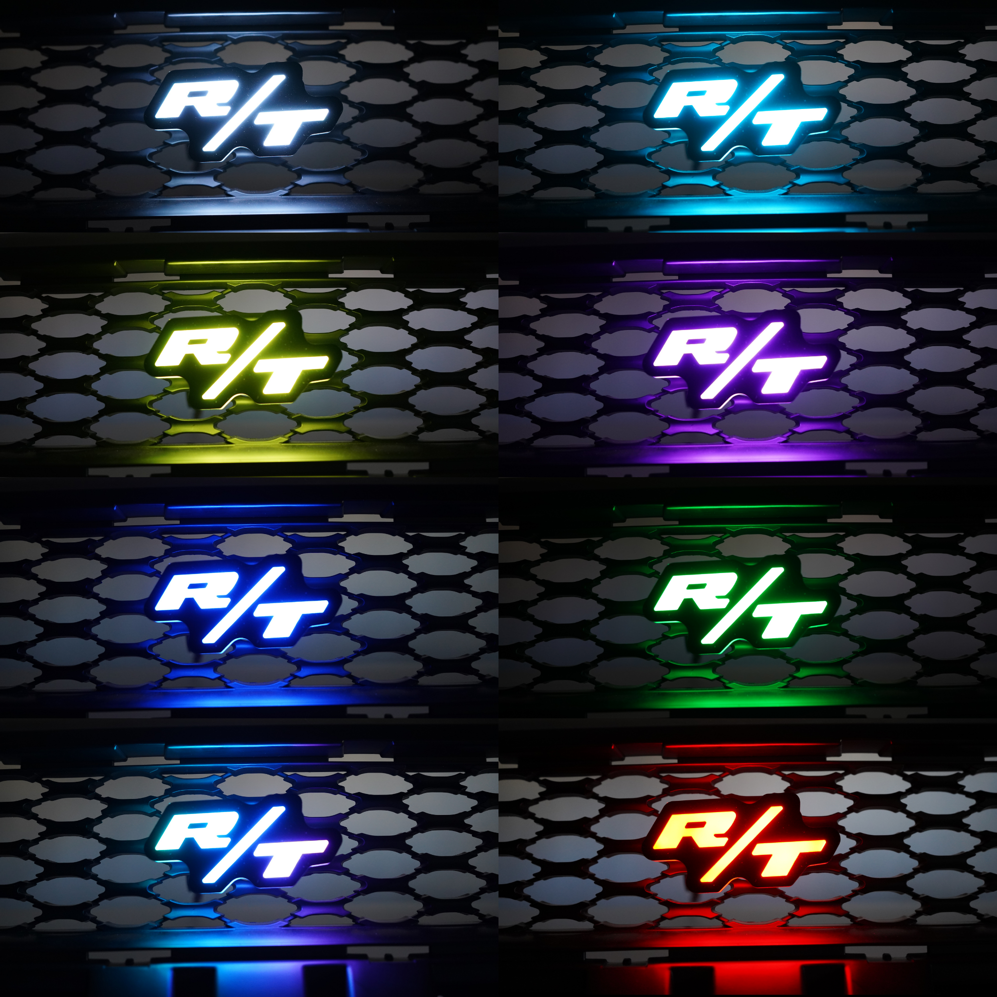 RT LED Badge: (Multicolor Flow) â€“ Custom Multicolor LED Lighting by RGB Halo Kits